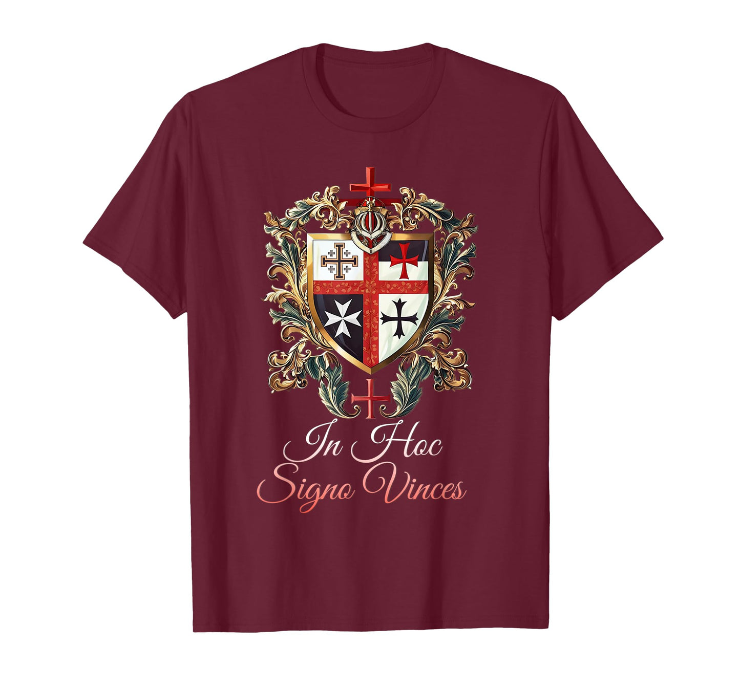 Catholic Knight Templar Crusader Cross Latin T-Shirt