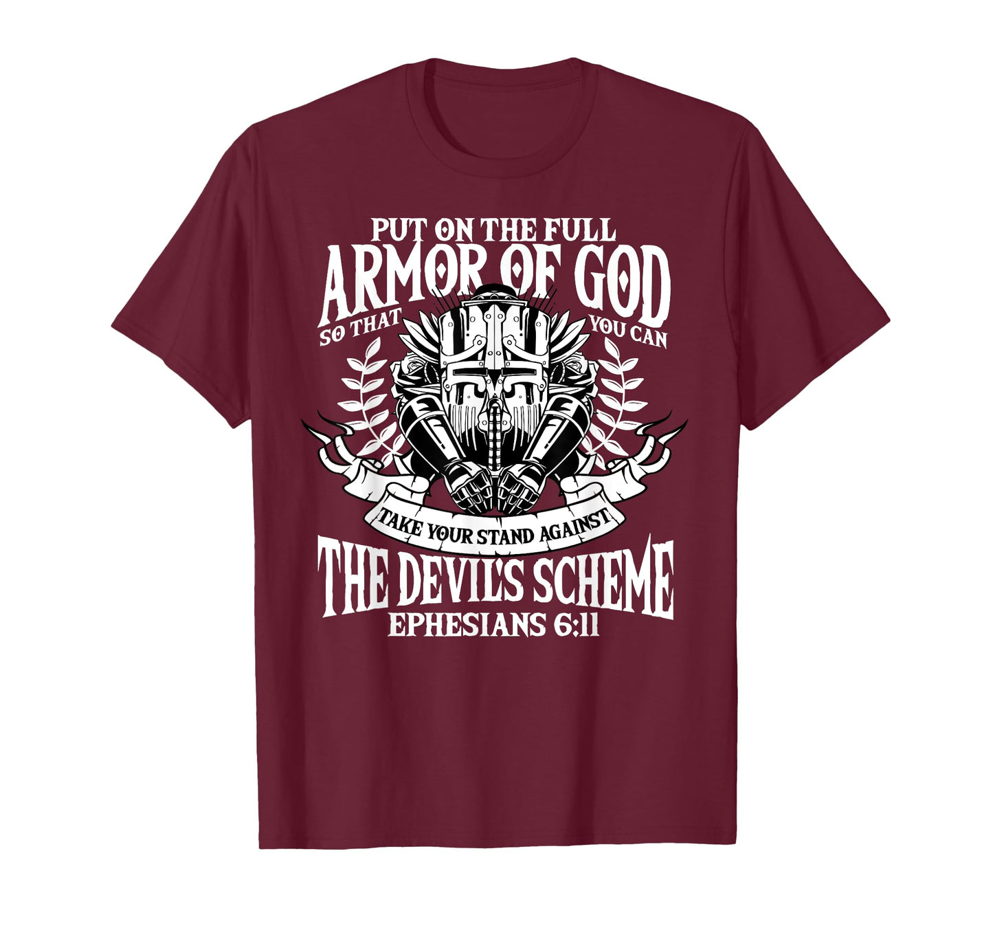 Ephesians 6:11 Armor of God Christian Bible Verse Religious T-Shirt
