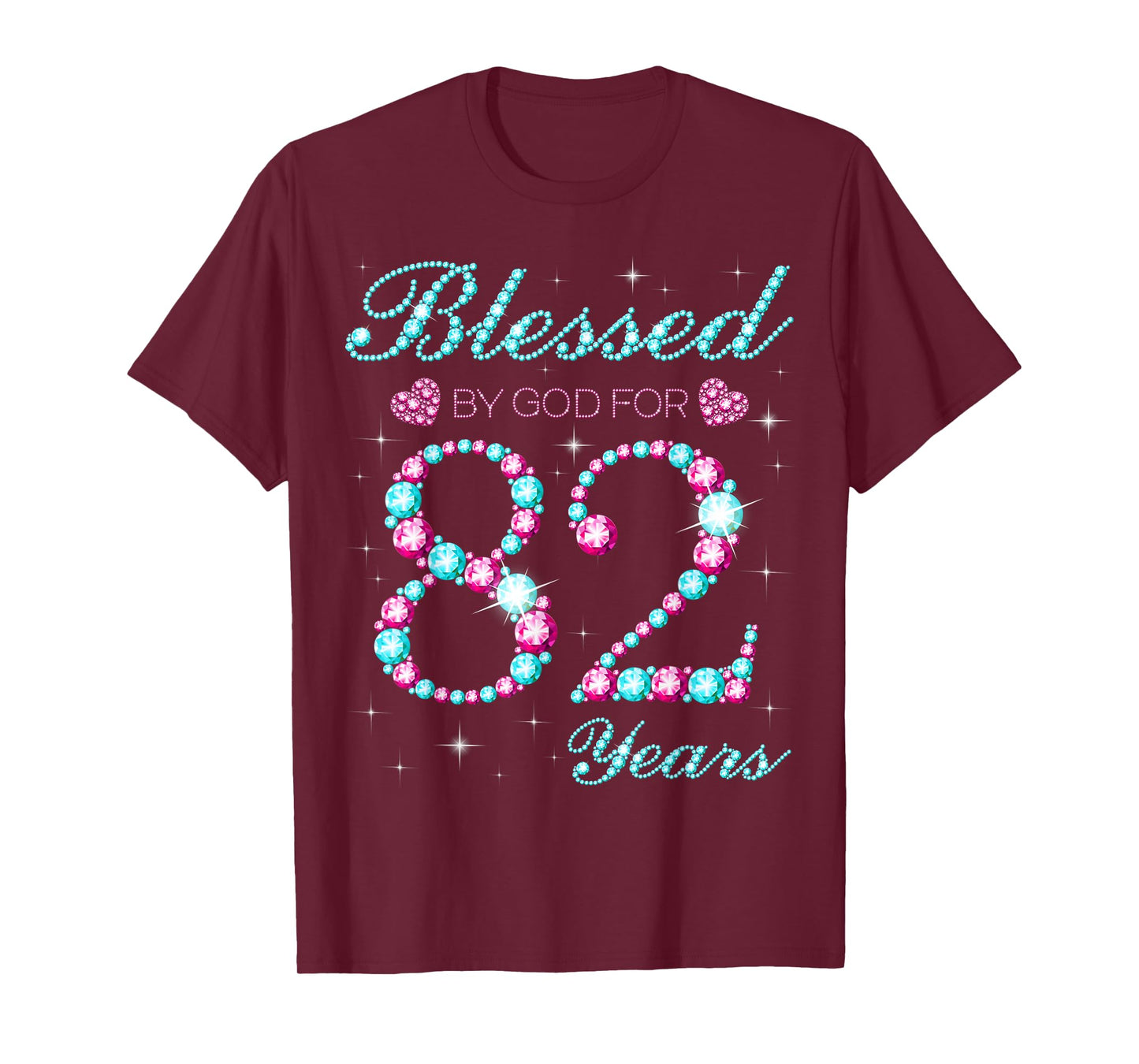 Blessed By God For 82 Years Old 82nd Birthday Party B-day T-Shirt