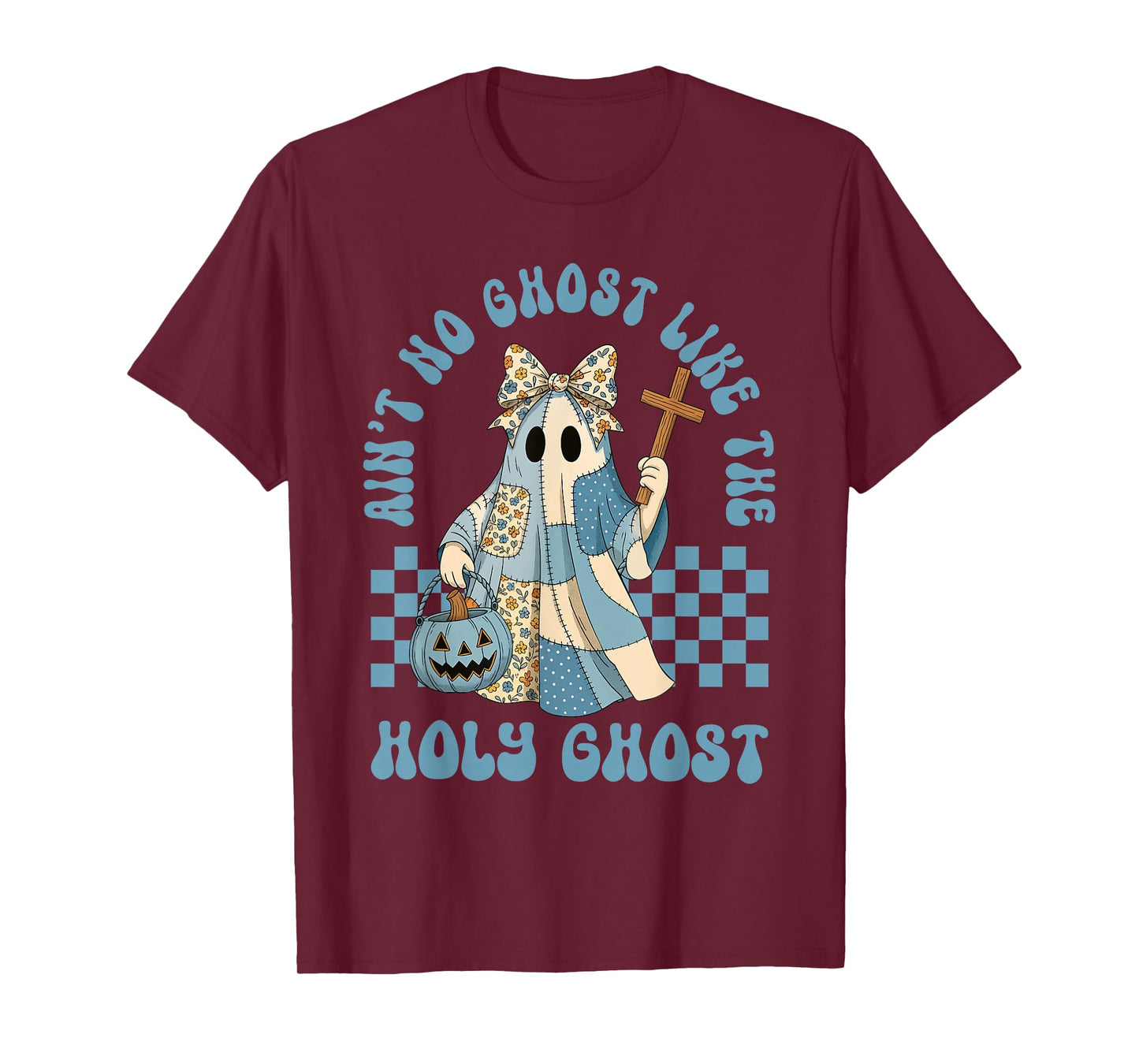 Groovy Aint No Ghost Like The Holy Ghost Christian Halloween T-Shirt