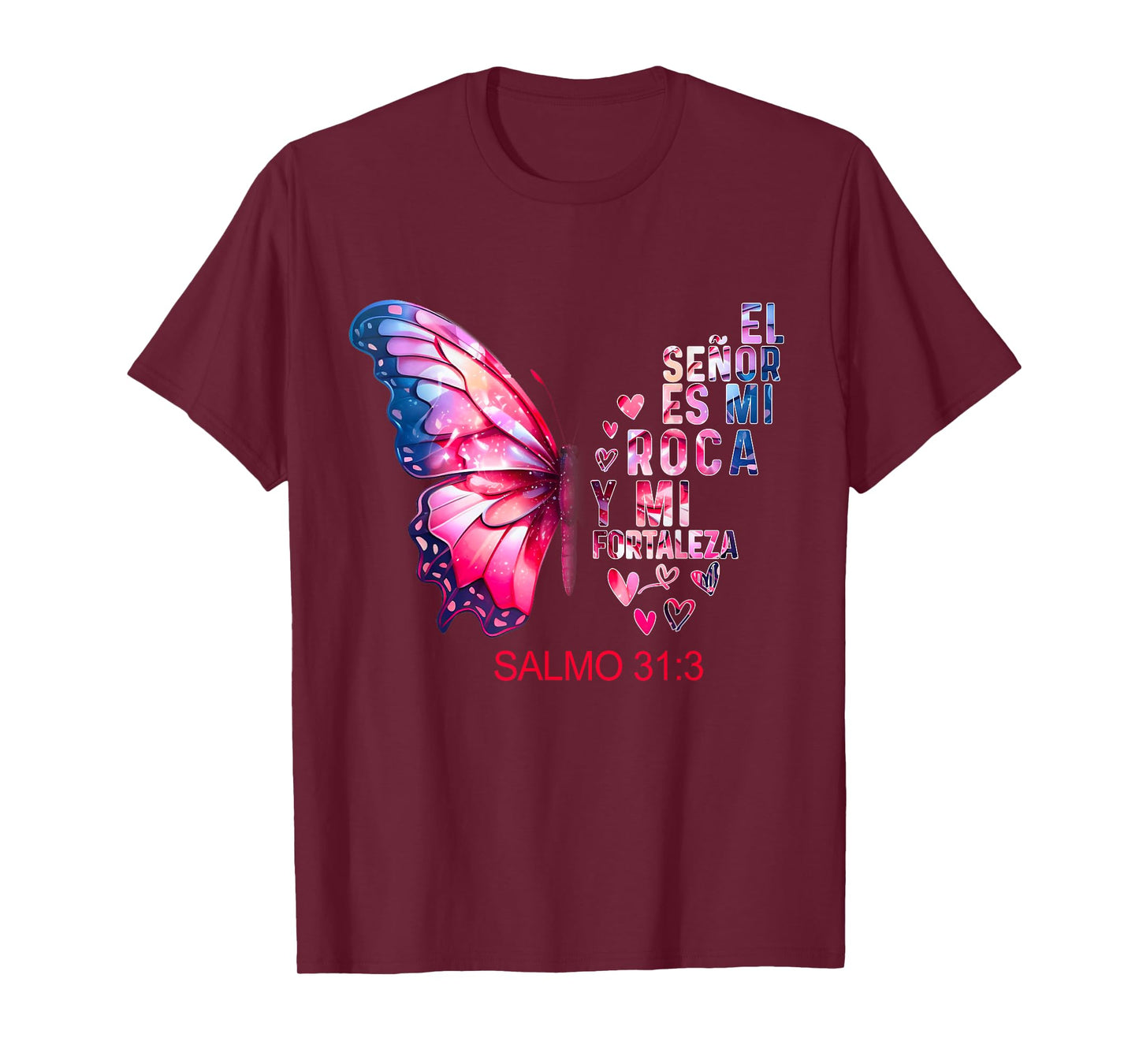 Camiseta Cristiana Para Mujer En Espanol Spanish Salmo 31 T-Shirt