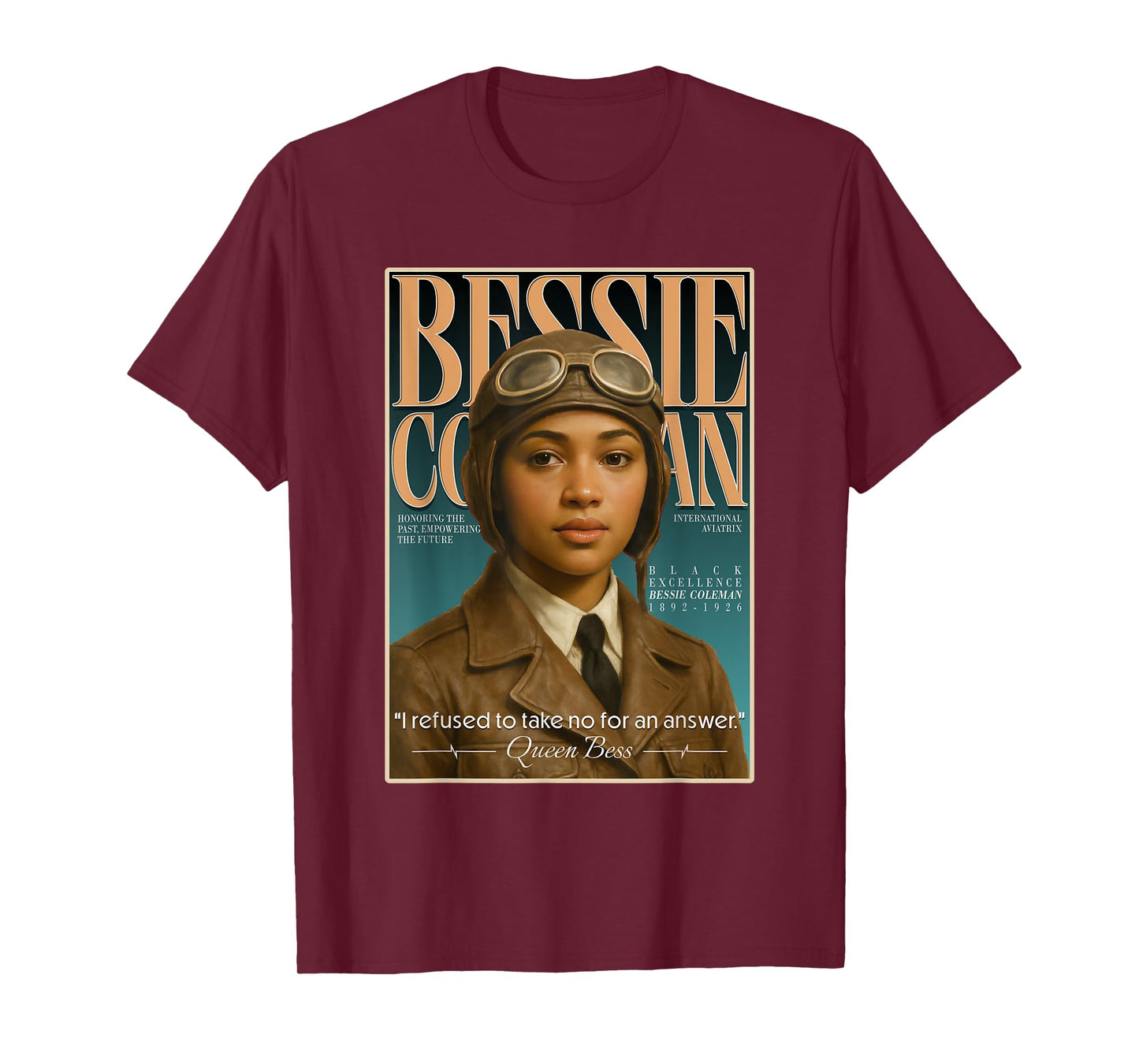 Bessie Coleman – First Black Female Pilot Tribute T-Shirt