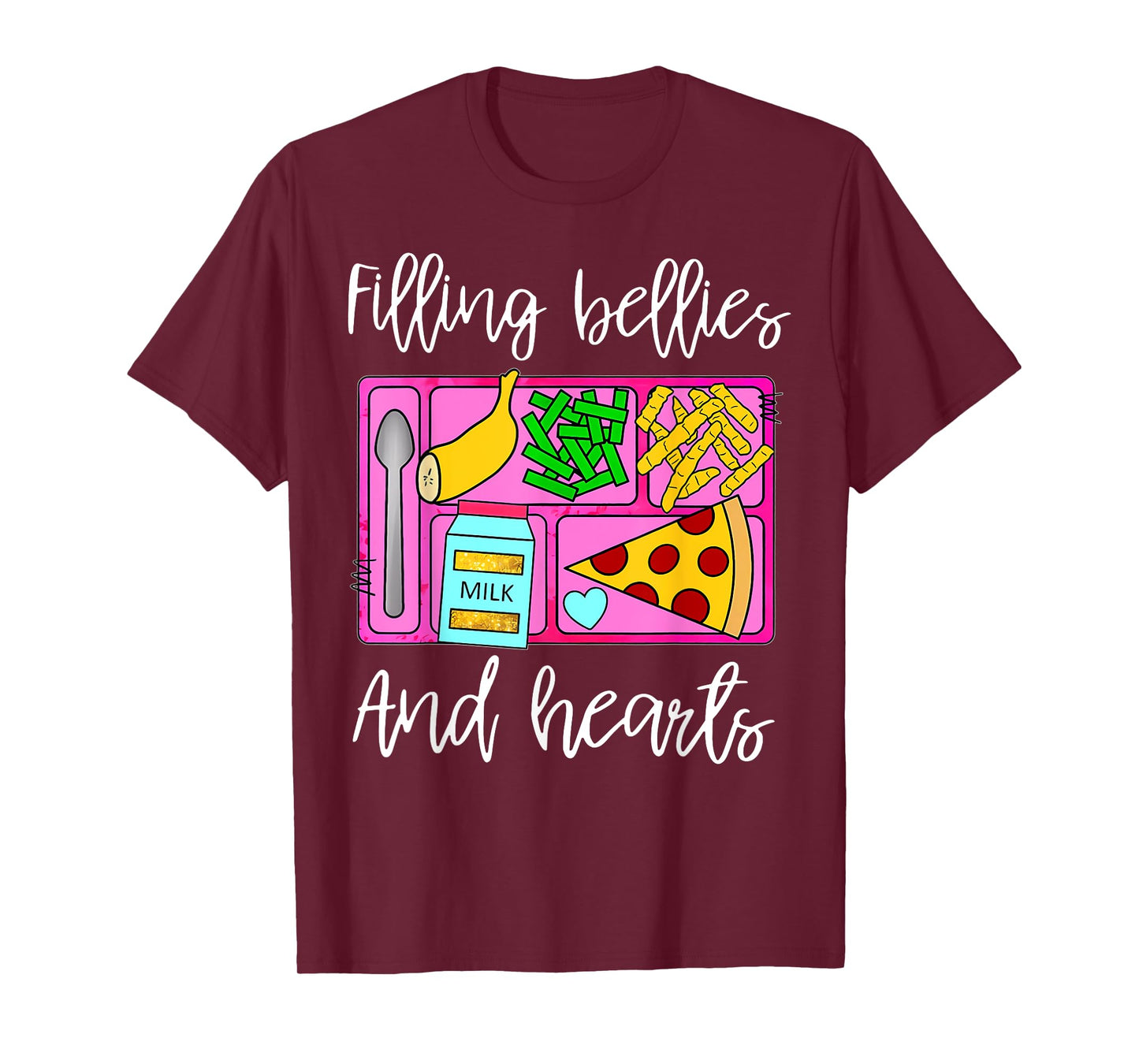 Cafeteria Worker Snacks School Lunch Lady Food Service Crew T-Shirt