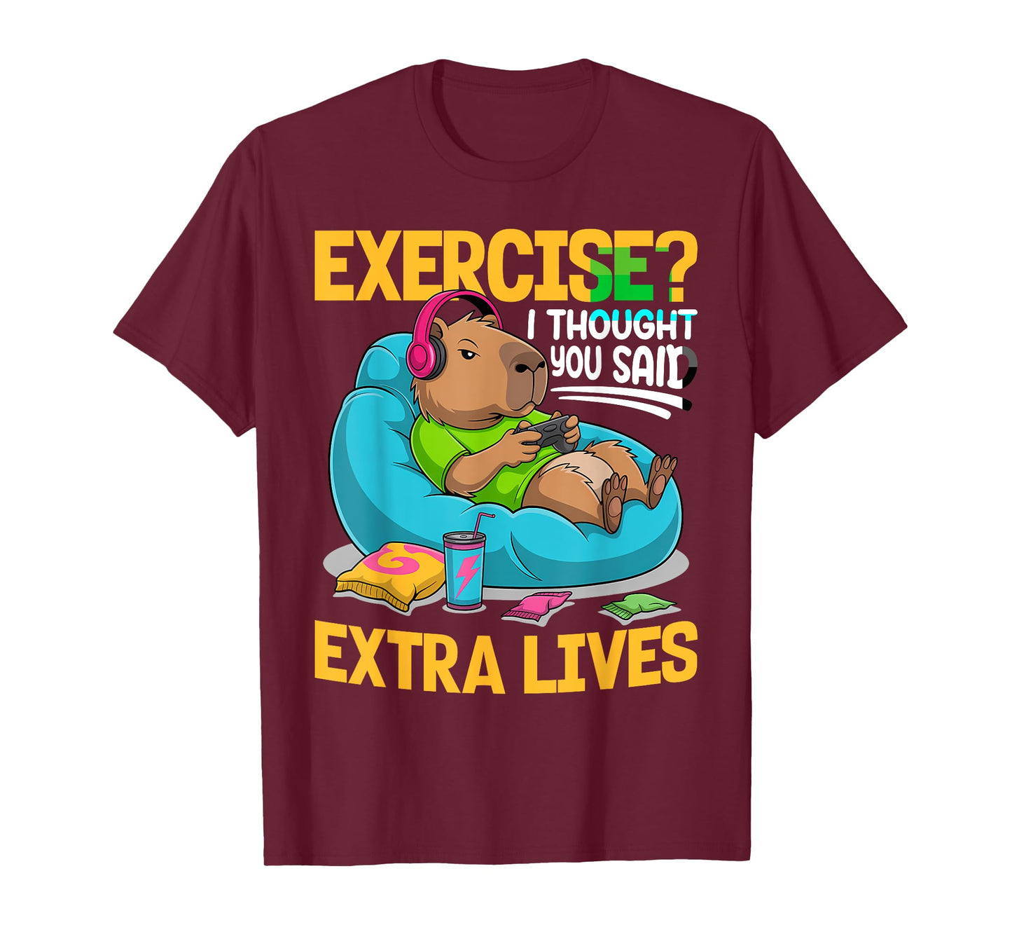 Capybara Gamer Gaming T-Shirt