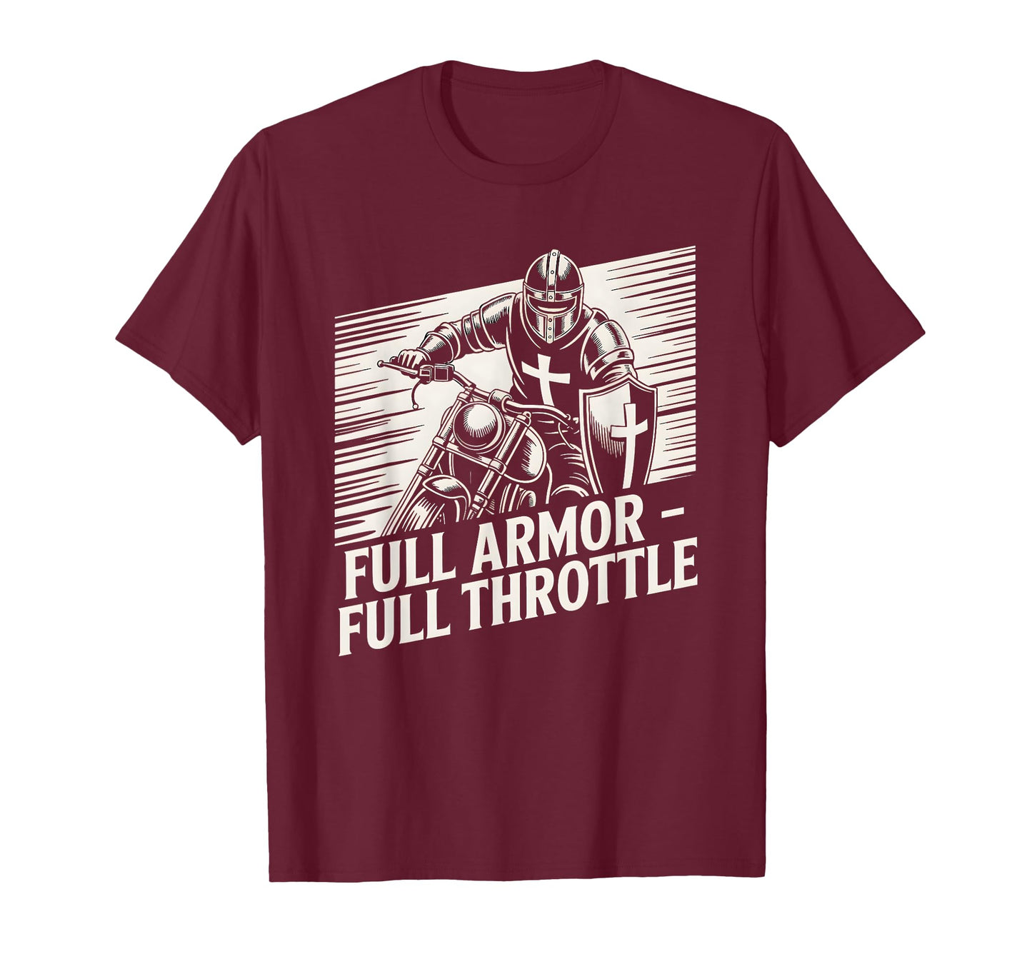 Full Armor Full Throttle Christian Biker T-Shirt