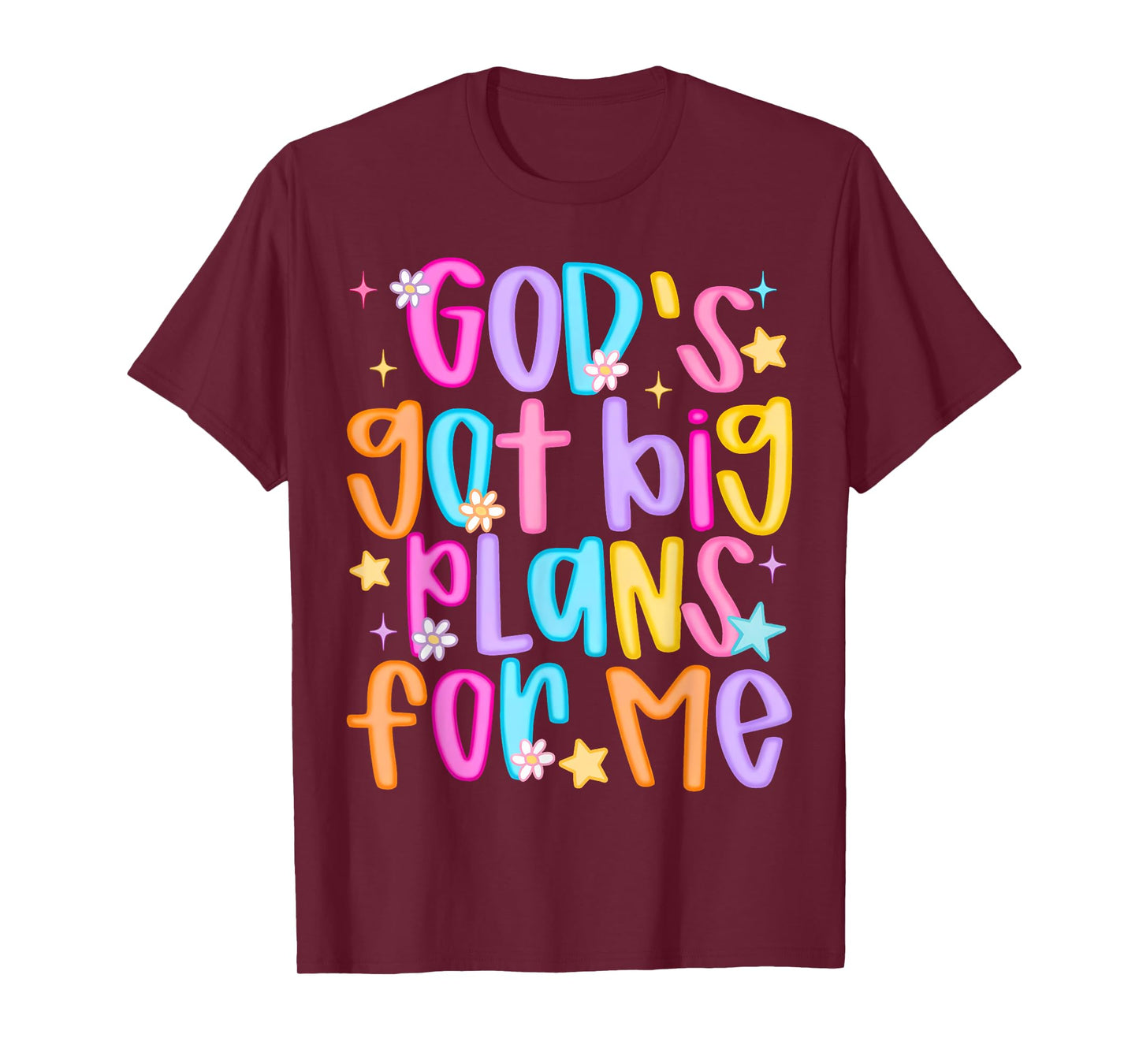 God's Got Big Plans For Me Religious Christian Prayer Kids T-Shirt