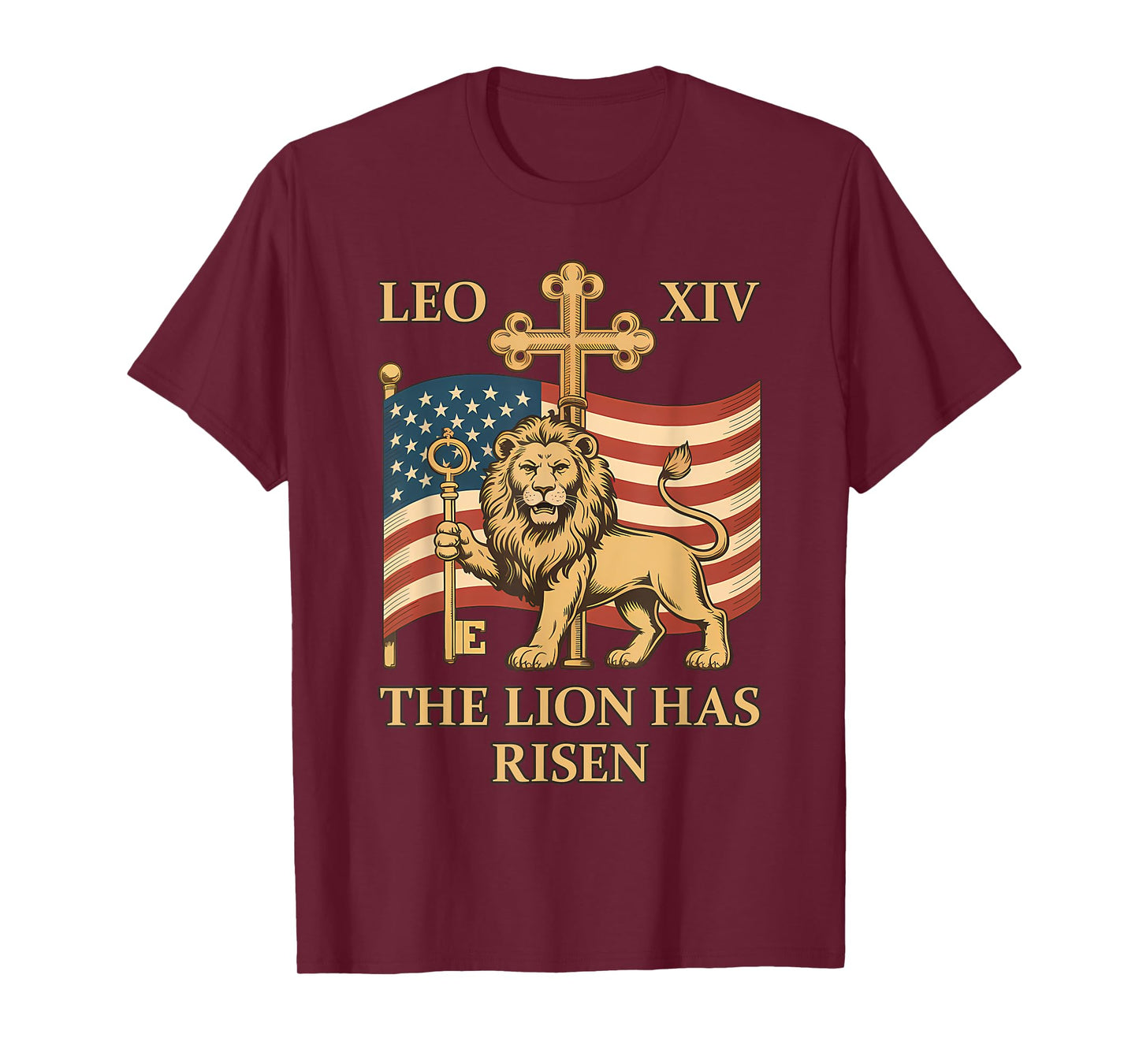 Vatican Pope Leo XIV - The Lion Has Risen T-Shirt