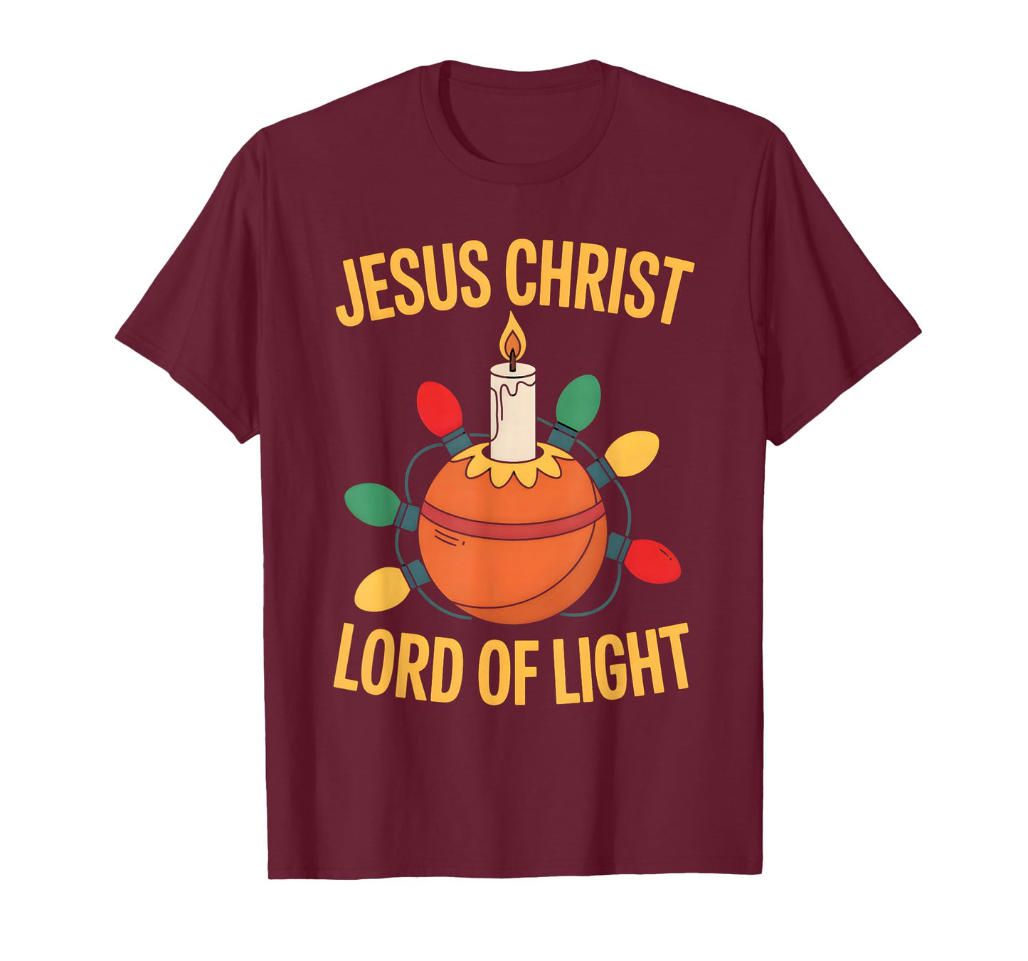 Christingle Christmas Christian Jesus Christ Lord Of Light T-Shirt