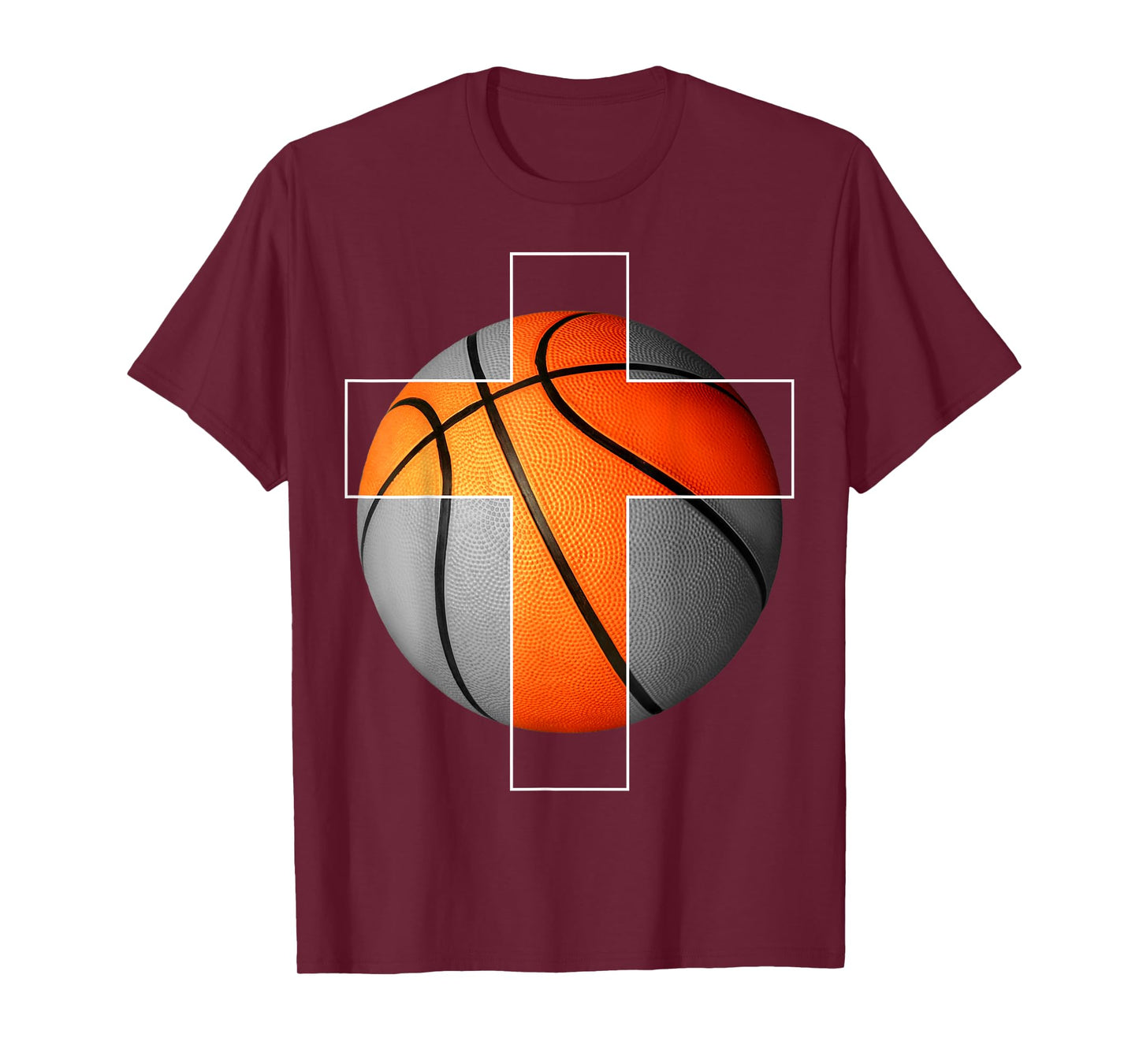 Basketball Christian Cross T-Shirt