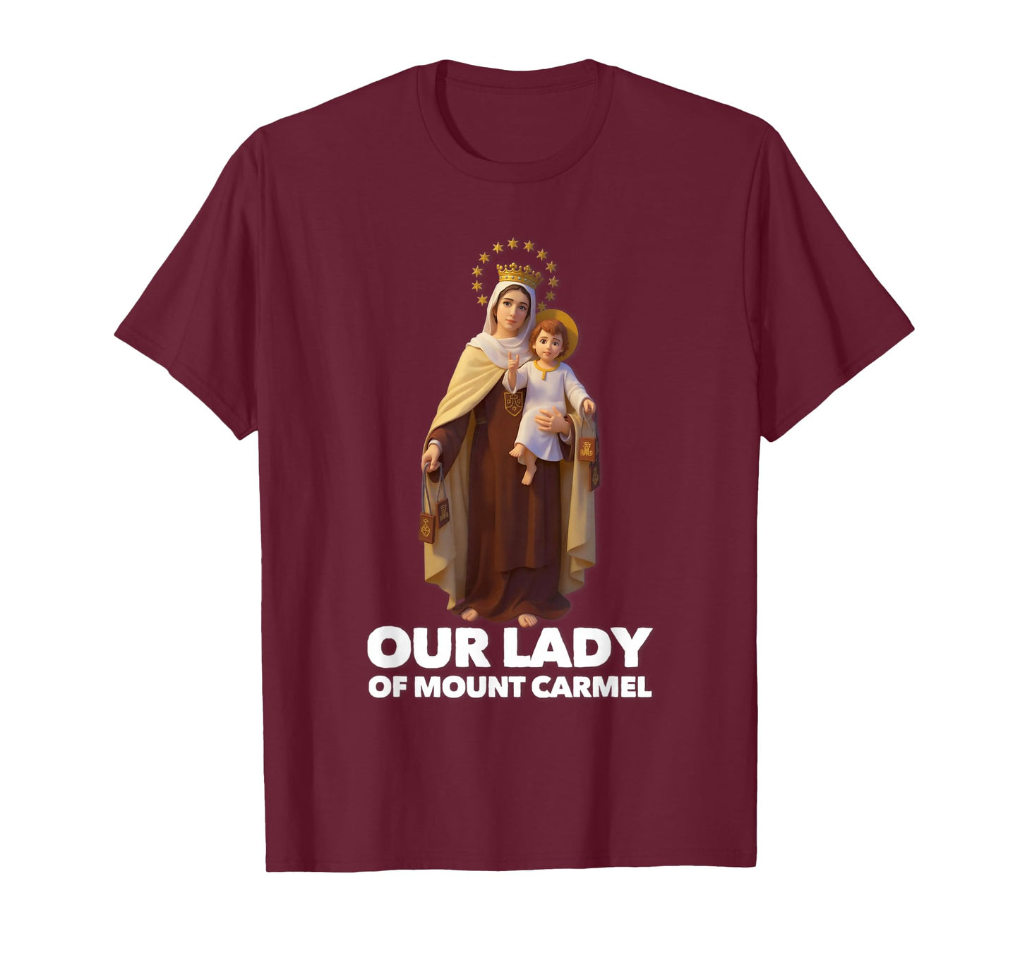 Our Lady of Mount Carmel Marian Catholic T-Shirt