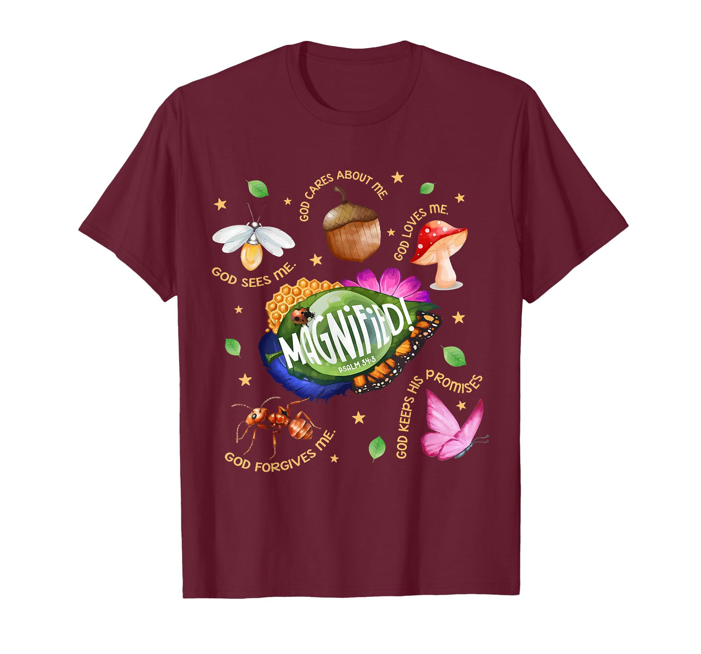 VBS 2025 Magnified Smallest Insects Adventure Psalm 34:3 T-Shirt