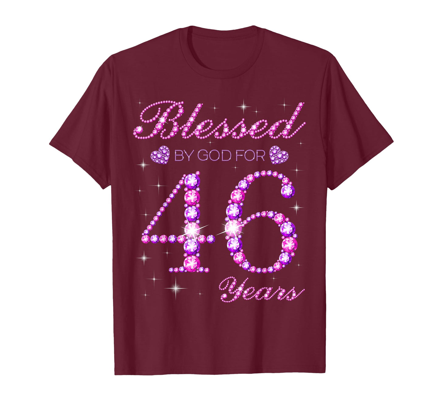 Blessed by God for 46 Years Old 46th Birthday Party T-Shirt