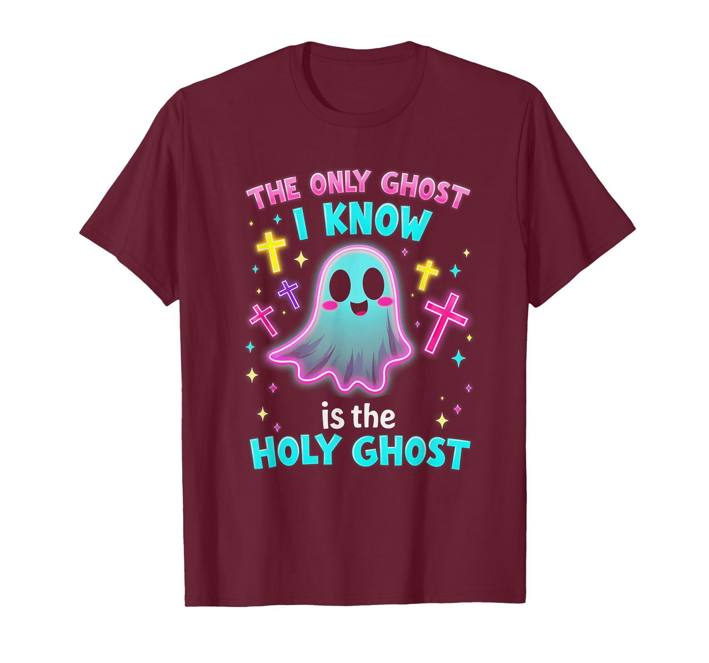 The Only Ghost I Know is the Holy Ghost, Christian Halloween T-Shirt