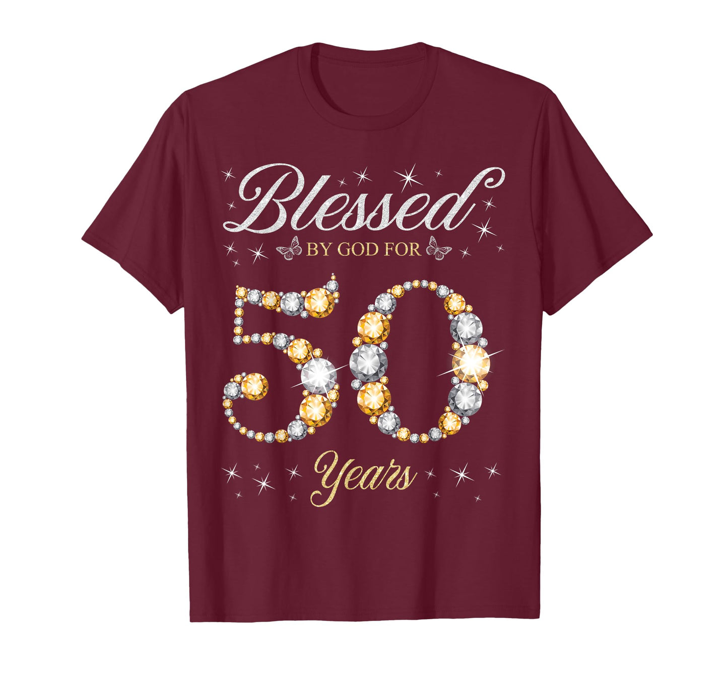 Blessed By God For 50 Years Old 50th Birthday Party T-Shirt