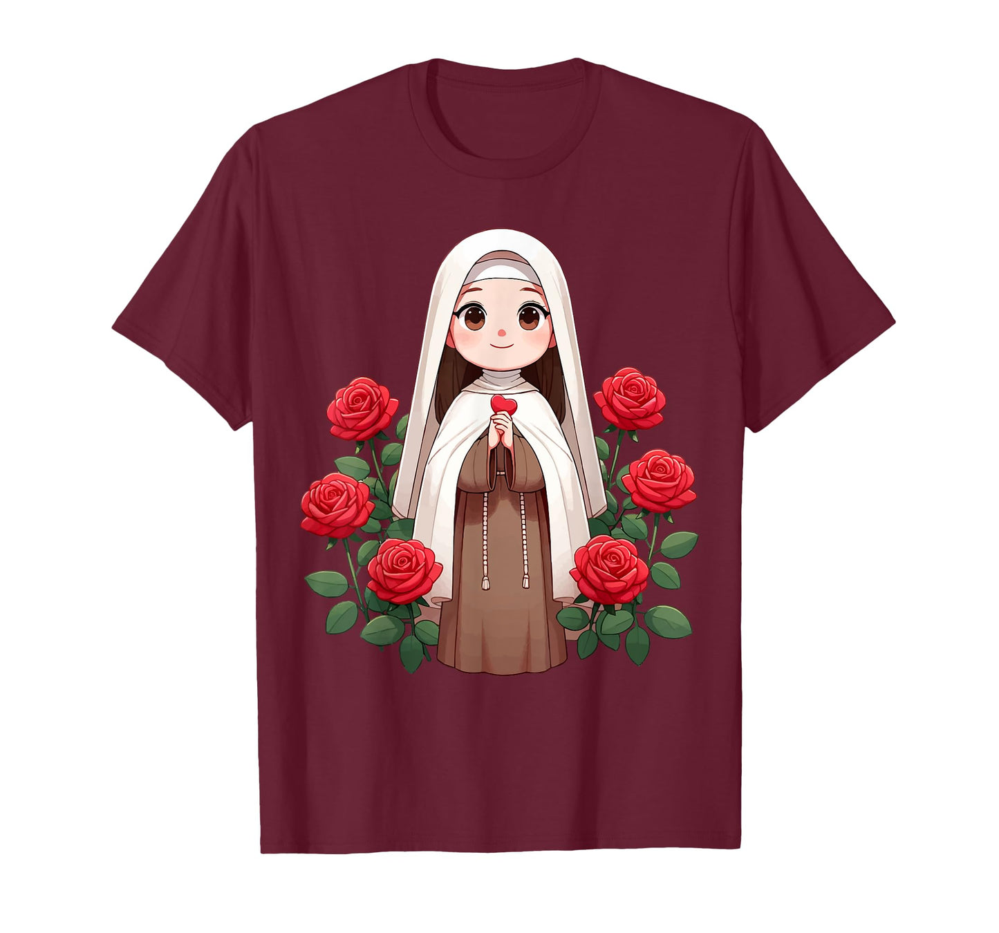 St Therese of Lisieux Kids Little Flower Rose Catholic Saint T-Shirt