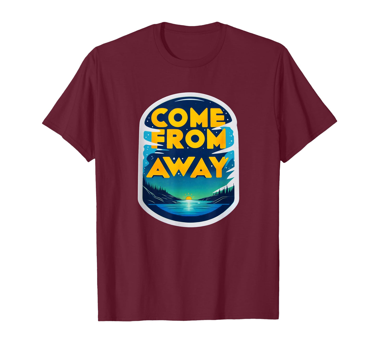 StageNotes Come From Newfoundland CFA Away Musical Theatre T-Shirt, Small, Black