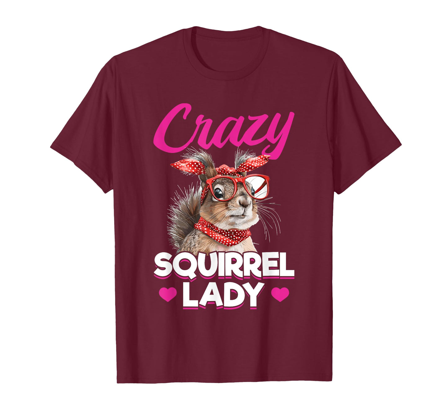Funny Squirrel Animal Crazy Squirrel Lady T-Shirt