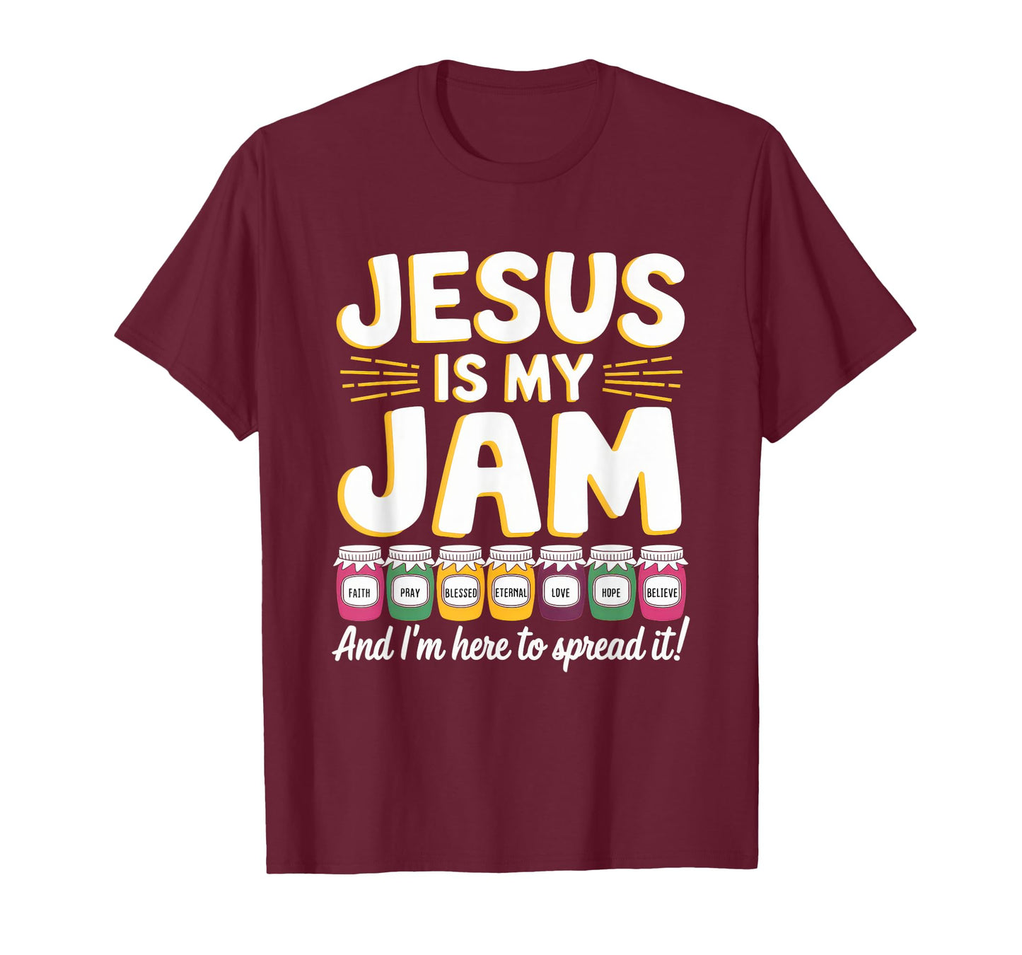 Jesus is My Jam Tshirt Men Women Christian Bible Verse T-Shirt