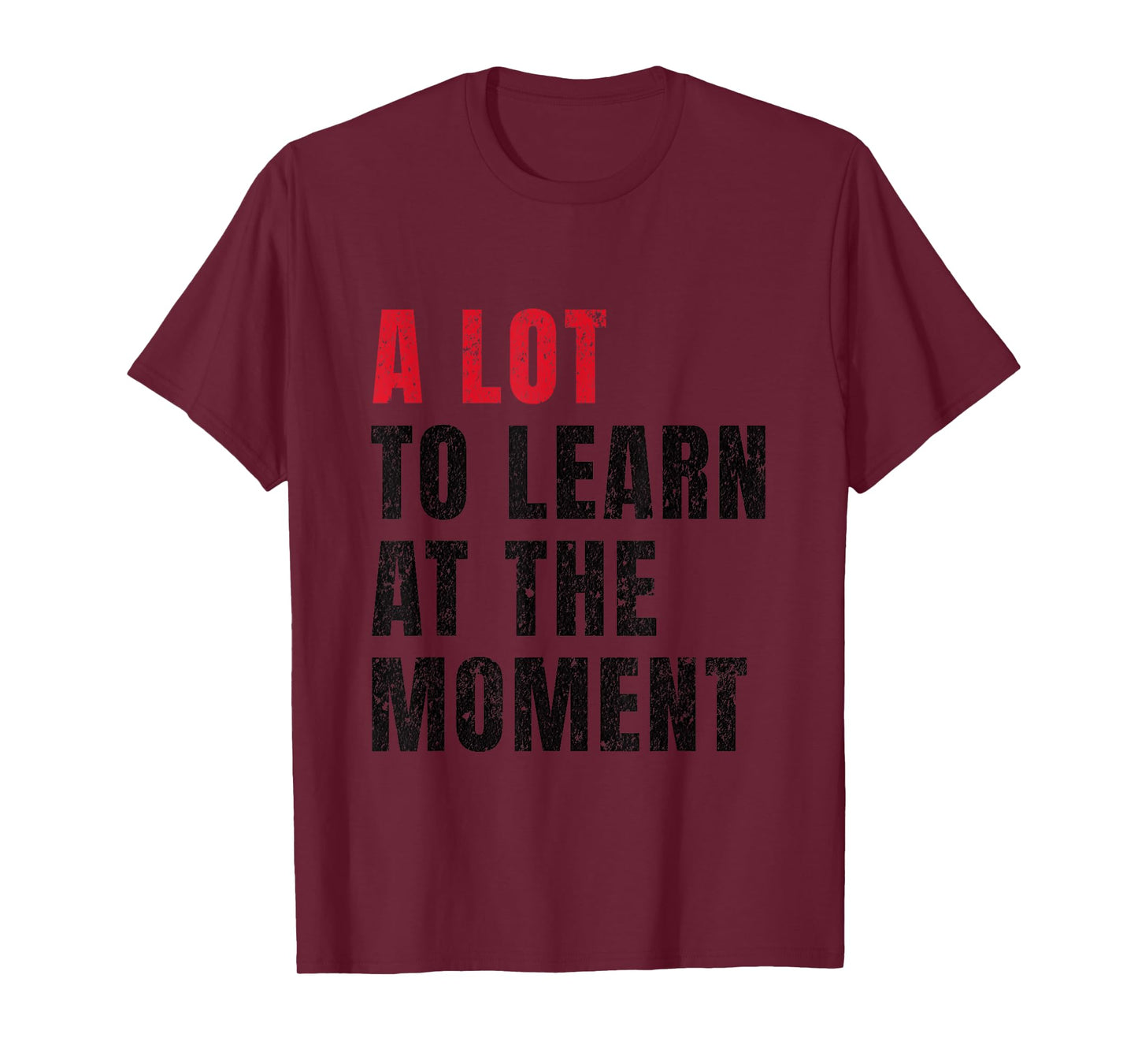 A Lot To Learn At The Moment Funny Teacher Student Quote T-Shirt