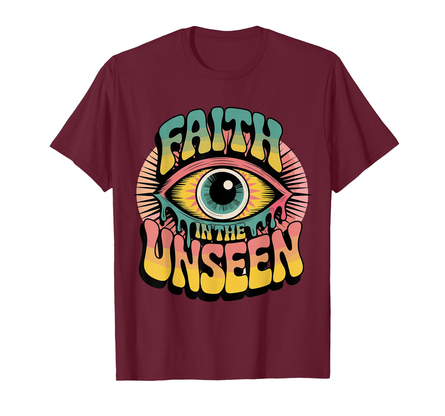Faith in The Unseen Retro Psychedelic T-Shirt