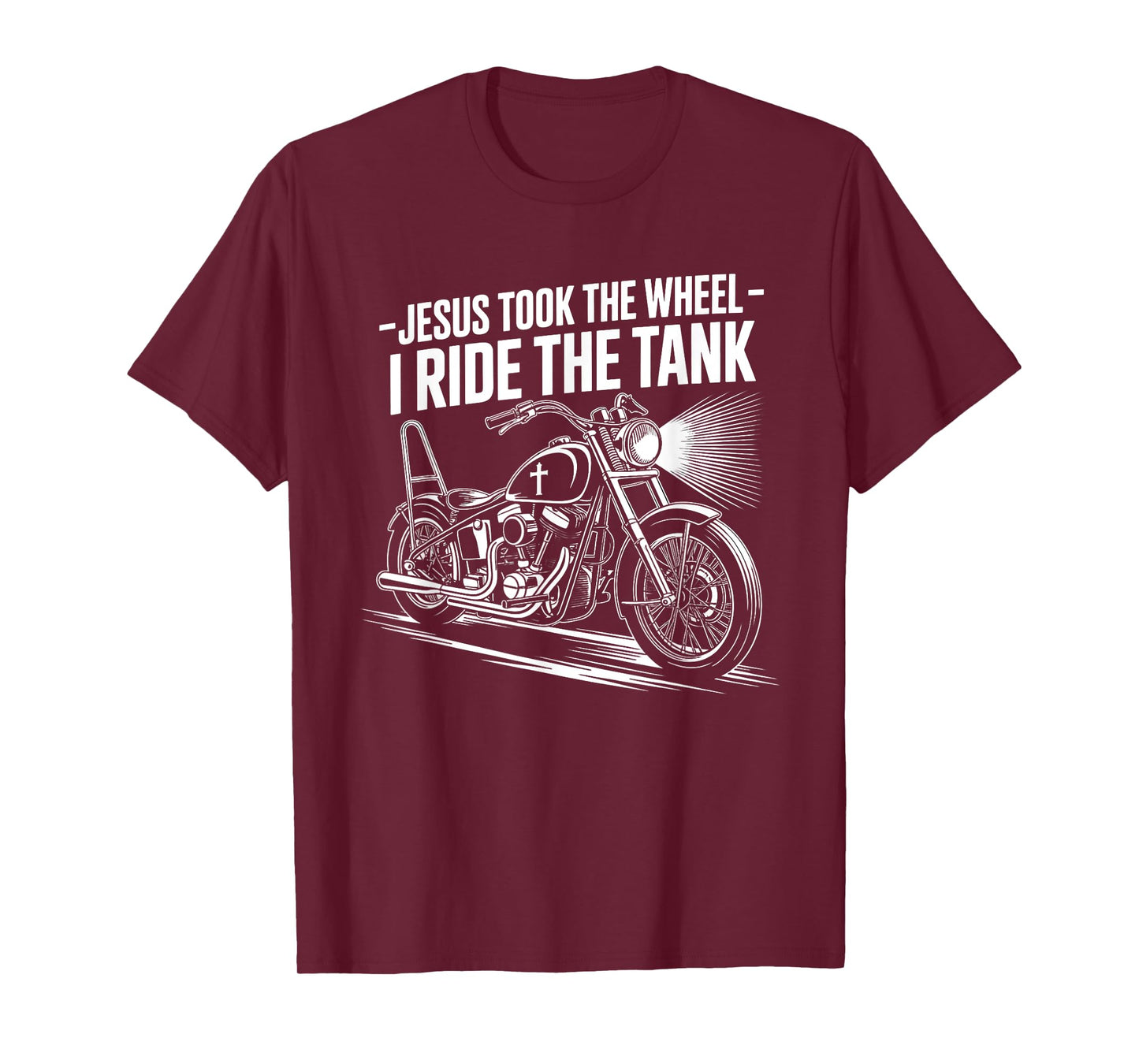 Jesus Took The Wheel I Ride The Tank Christian Biker T-Shirt