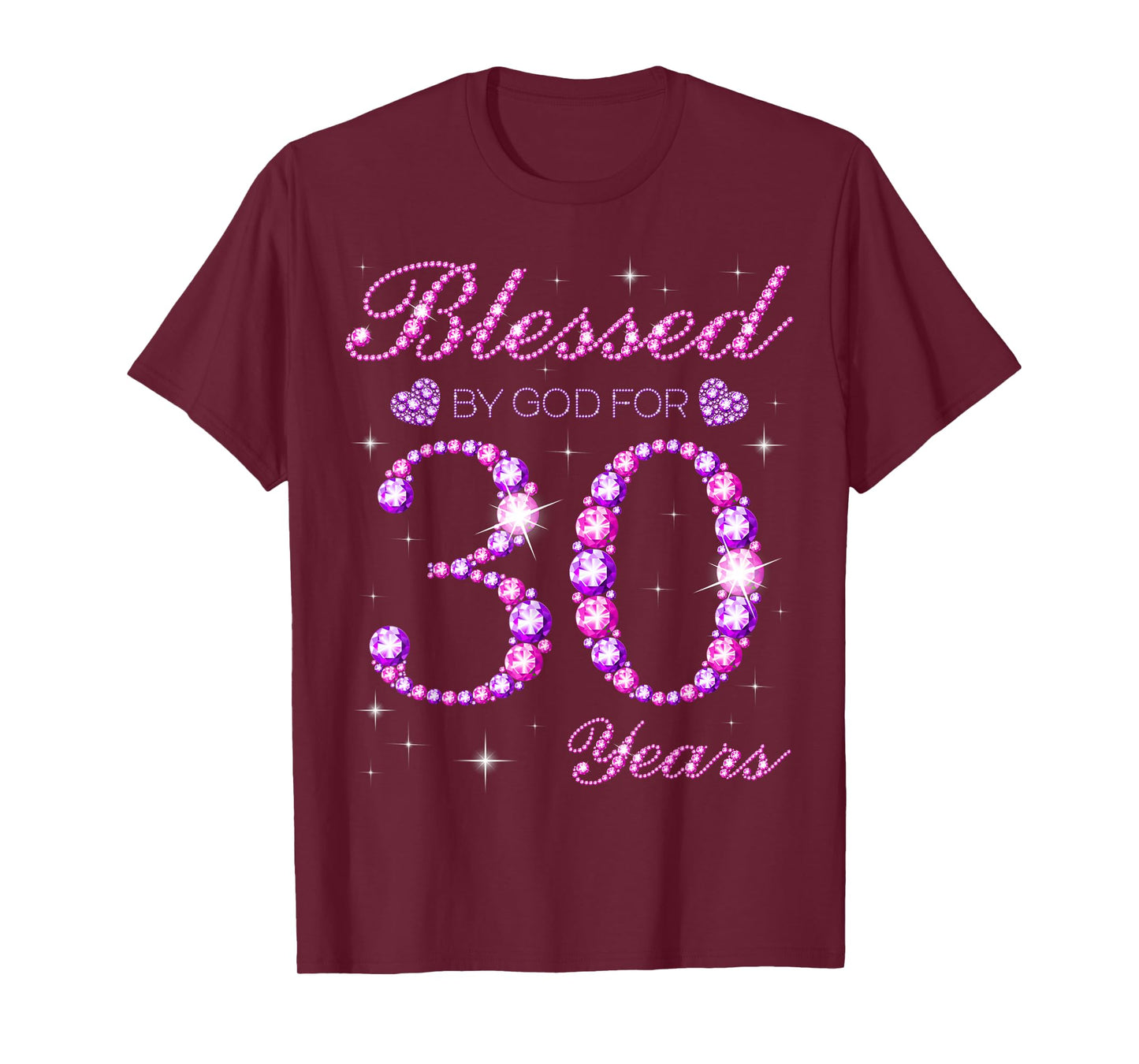 Blessed by God for 30 Years Old 30th Birthday Party T-Shirt