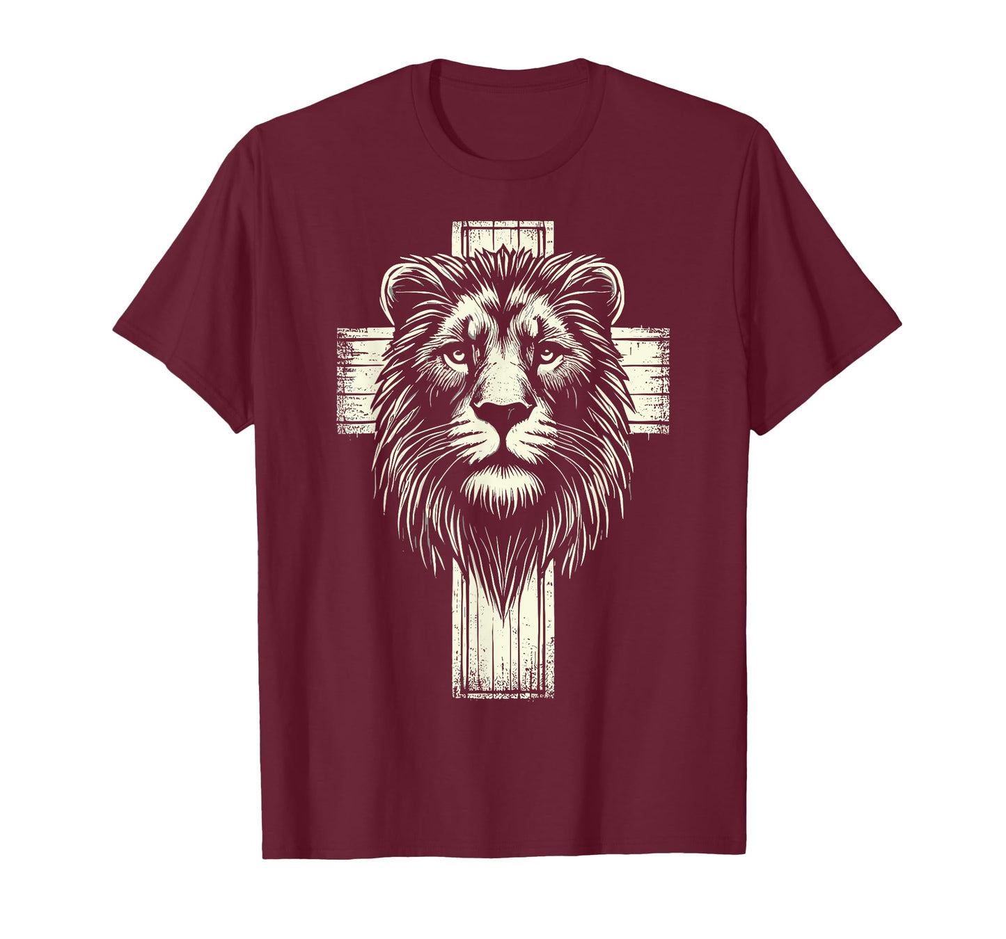 Lion of Judah Christian Lion Cross T-Shirt