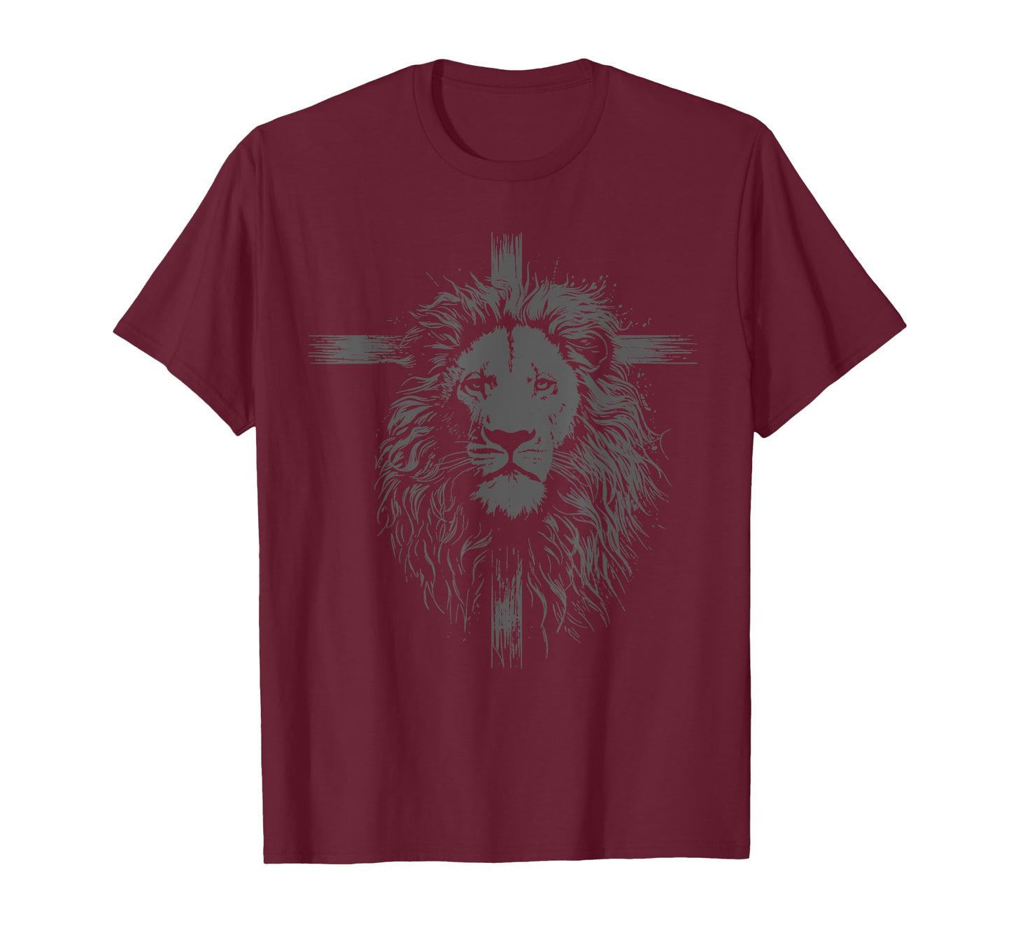 Christian Cross Lion Religious Faith Jesus Pastor T-Shirt