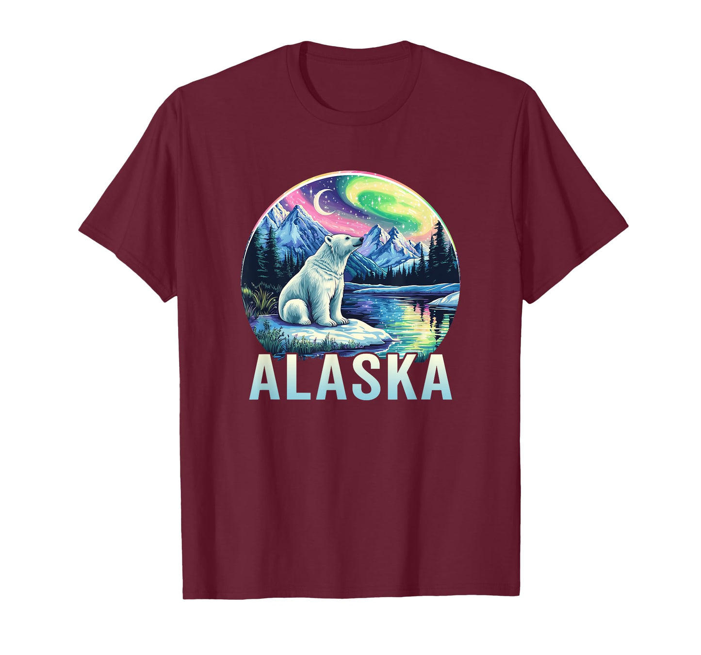 Alaska Northern Lights Aurora Viewing Vacation Alaska Trip T-Shirt