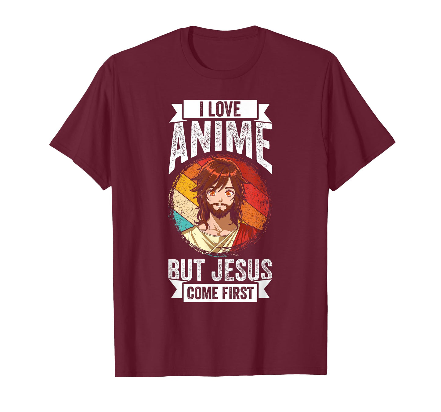 I Love Anime BUT Jesus Come First Anime Jesus T-Shirt
