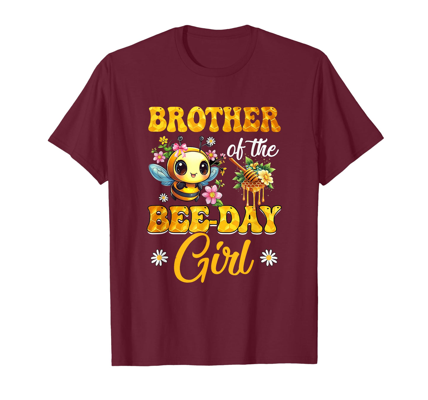 Brother Of The Birthday Girl Bee Family Birthday Party T-Shirt