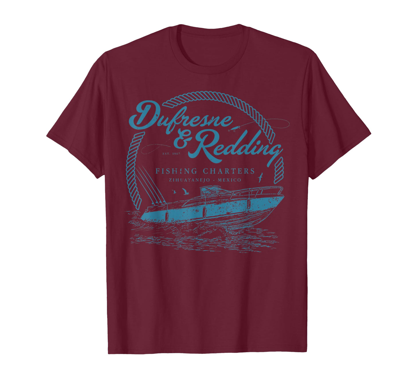 Retro Vintage Dufresne And Redding Fishing Charters Lover T-Shirt