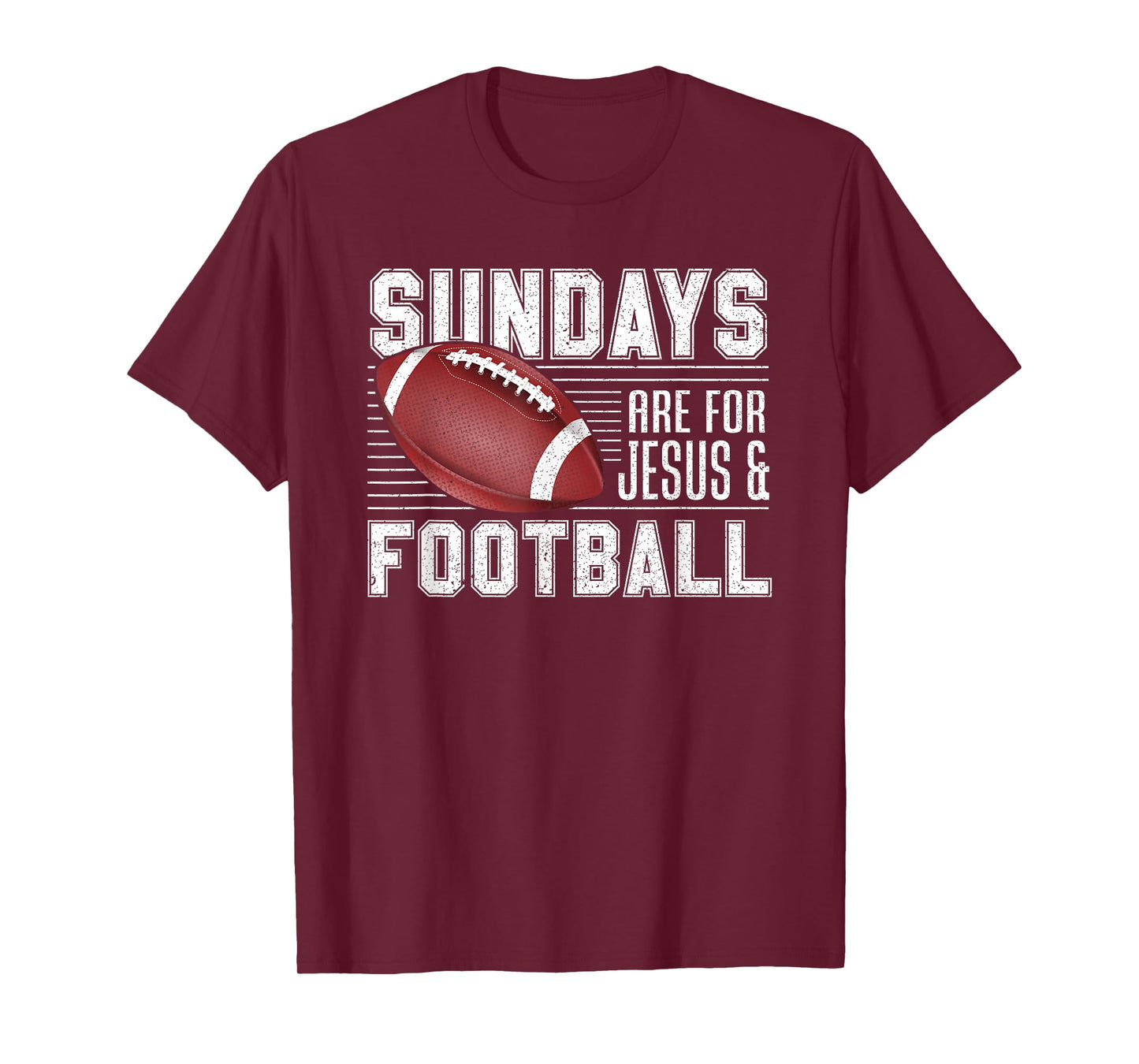 Sundays Are For Jesus & Football Draft Day Fantasy Football T-Shirt