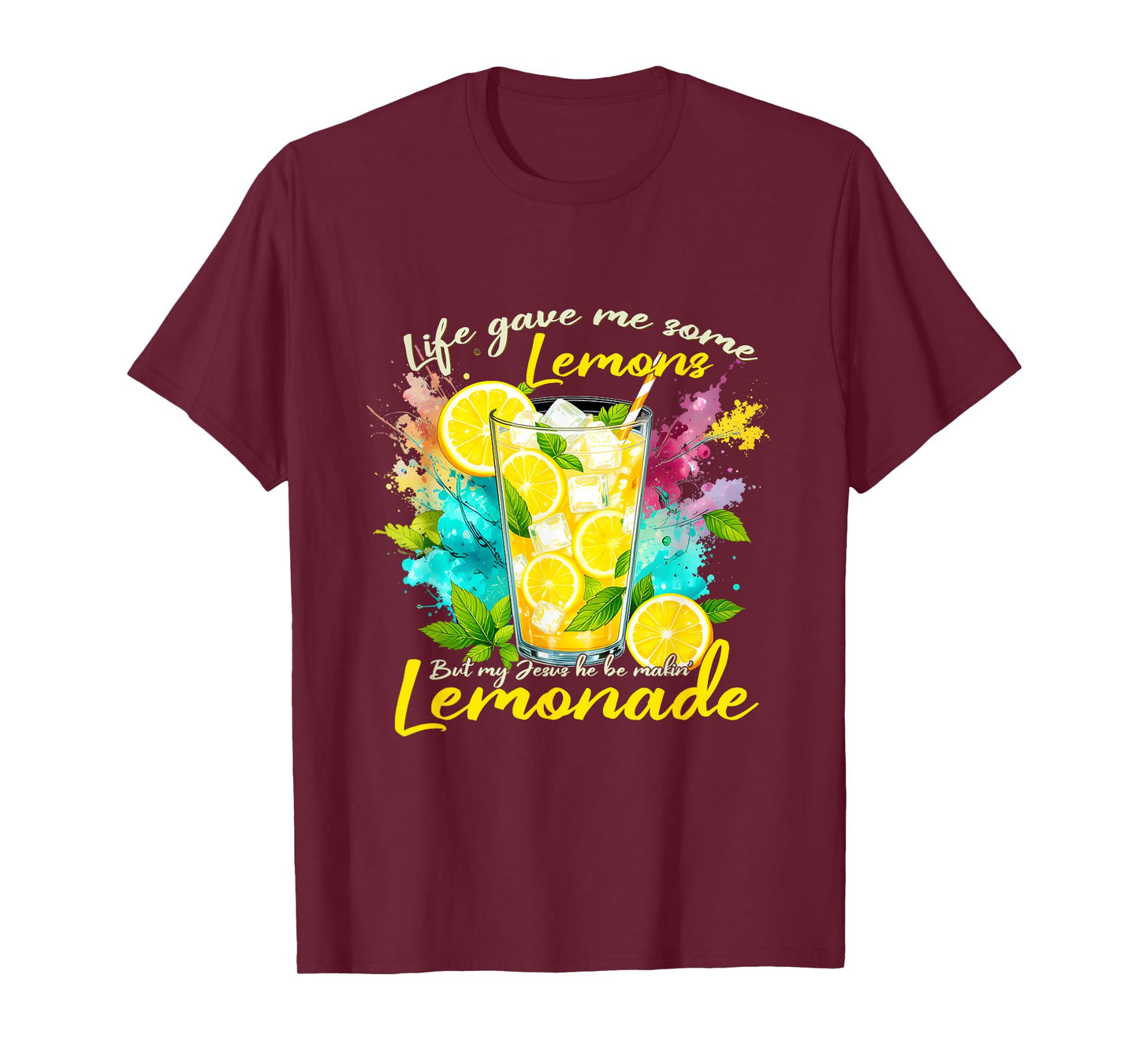 Jesus Making Lemonade Bible Life Gave Me Some Lemons T-Shirt