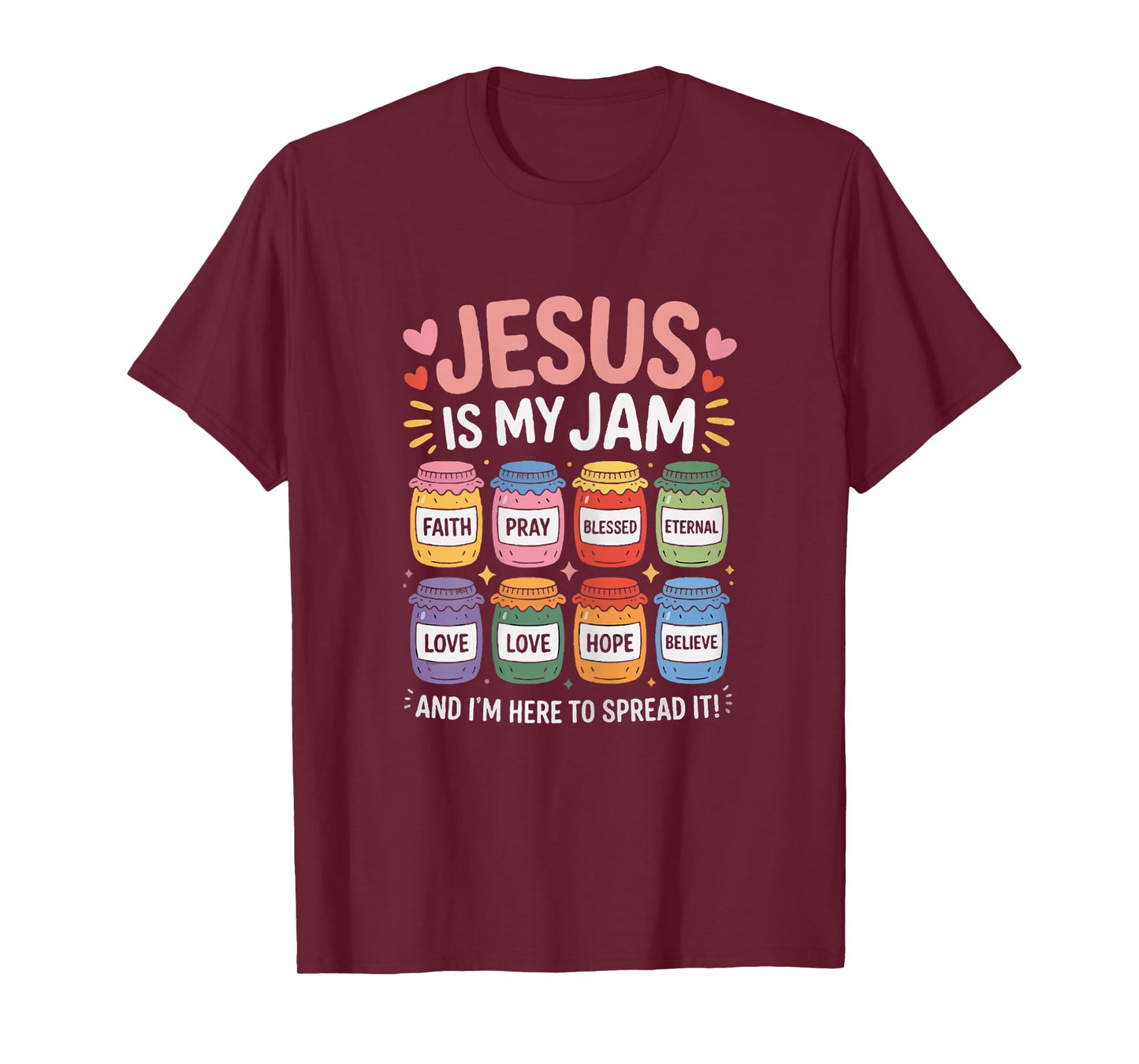 Jesus is My Jam for Christian,Funny Jesus Bible Verse Women T-Shirt