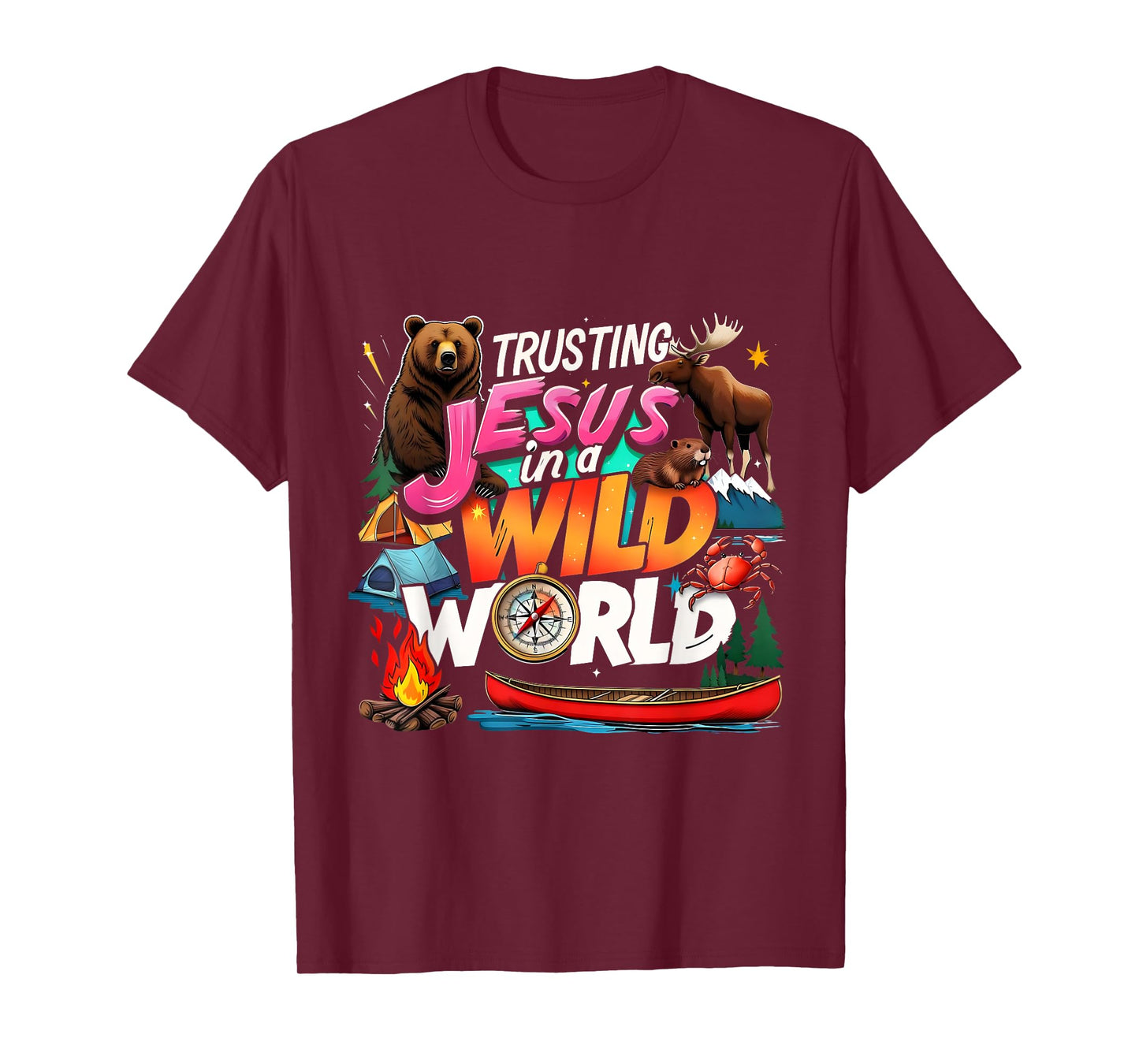VBS 2025 Trusting Jesus Wild World Team Tee T-Shirt