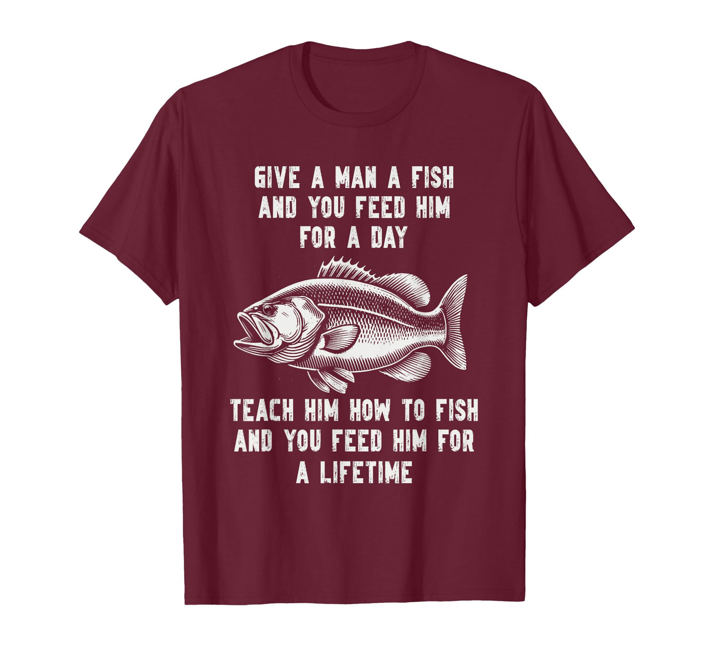 Funny fishing lao tzu fisherman fish bass dad trout chinese T-Shirt