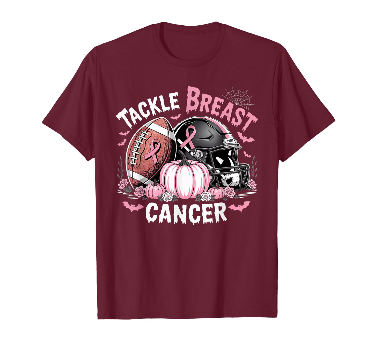 Tackle Breast Cancer Football Breast Cancer Awareness Month T-Shirt