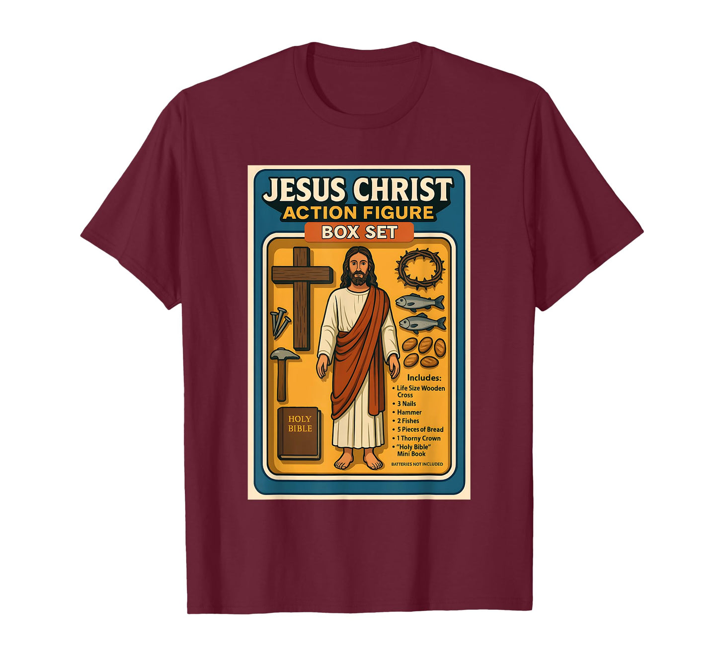 Jesus Christ Action Figure funny Box Set humor T-Shirt