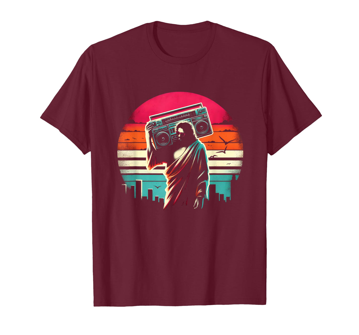 Jesus Boombox - Funny Christian Religious Ghettoblaster T-Shirt