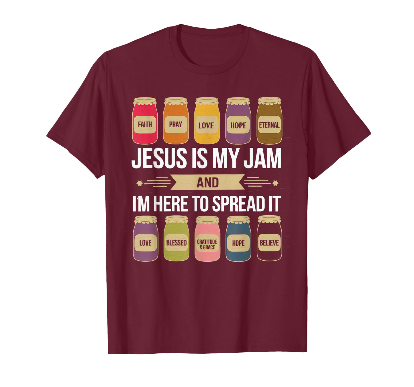 Jesus is My Jam Tshirt Men Women Christian Bible Verse T-Shirt