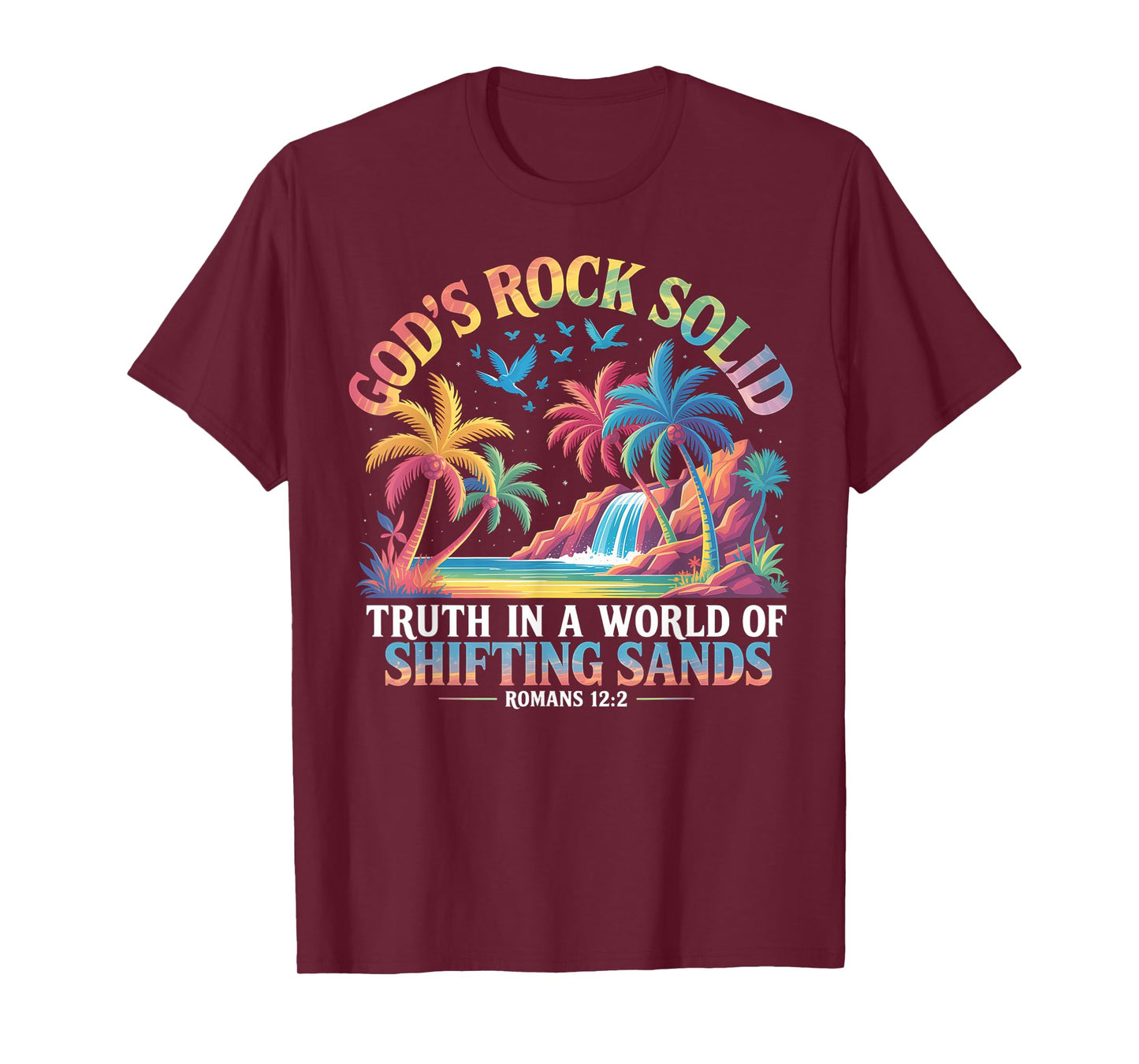 God's Rock Solid Breaker Rock Beach VBS 2025 Christian T-Shirt