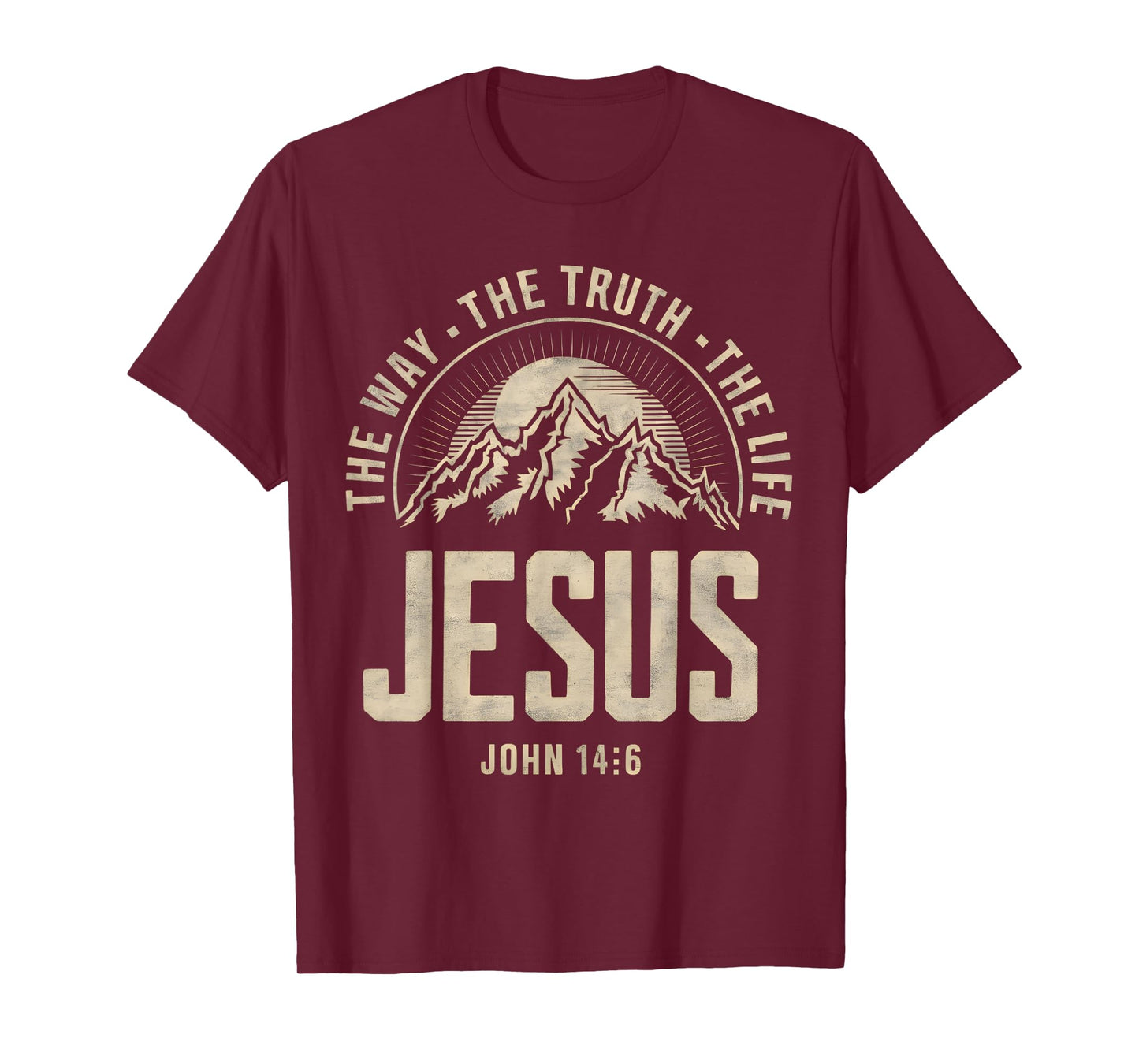 Jesus The Way Truth Life Women Men Kids Christian Worship T-Shirt