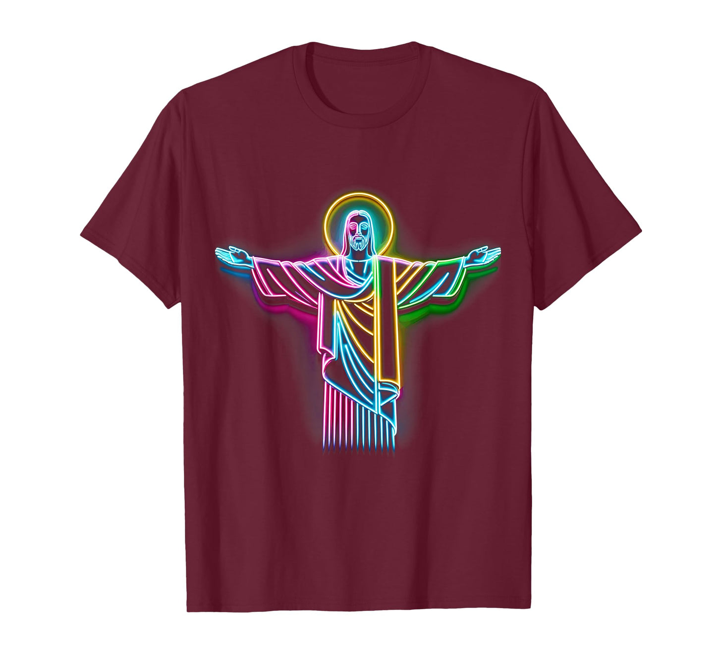 Vibrant Christ the Redeemer Tee - Colorful Landmark T-Shirt