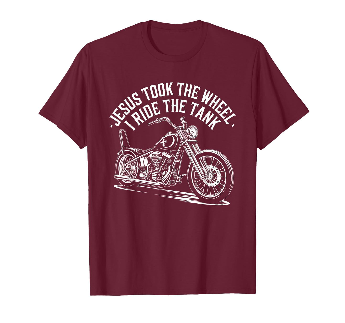 Christian Biker Jesus Took The Wheel I Ride T-Shirt