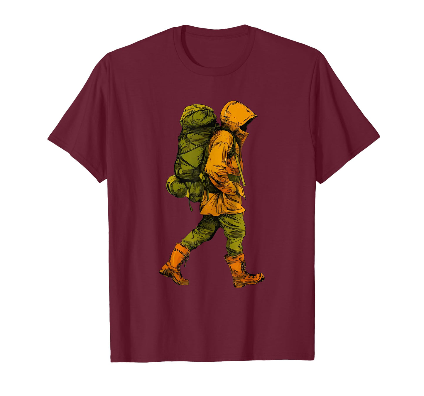 Man Hiking in raingear creat T-Shirt