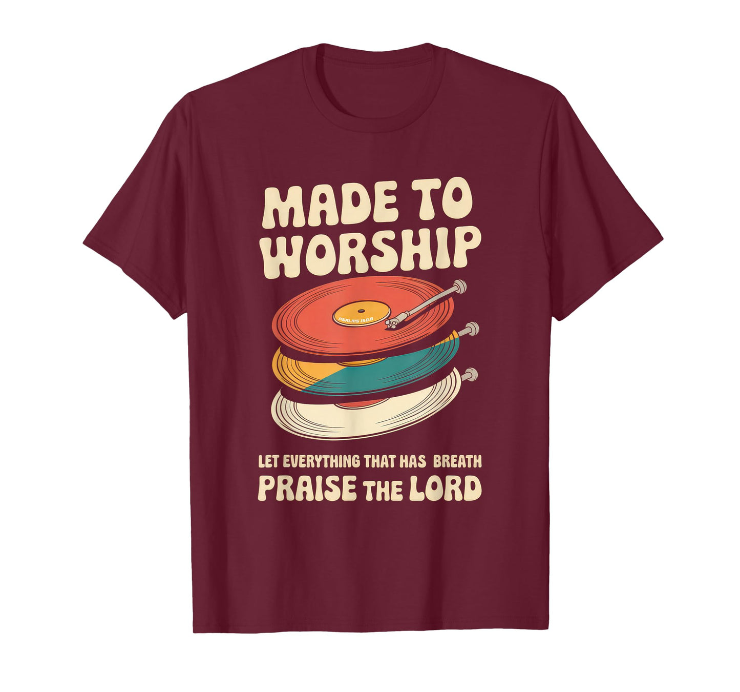 Worship Tshirt Christian Music Retro Cassette Psalms 150:6 T-Shirt