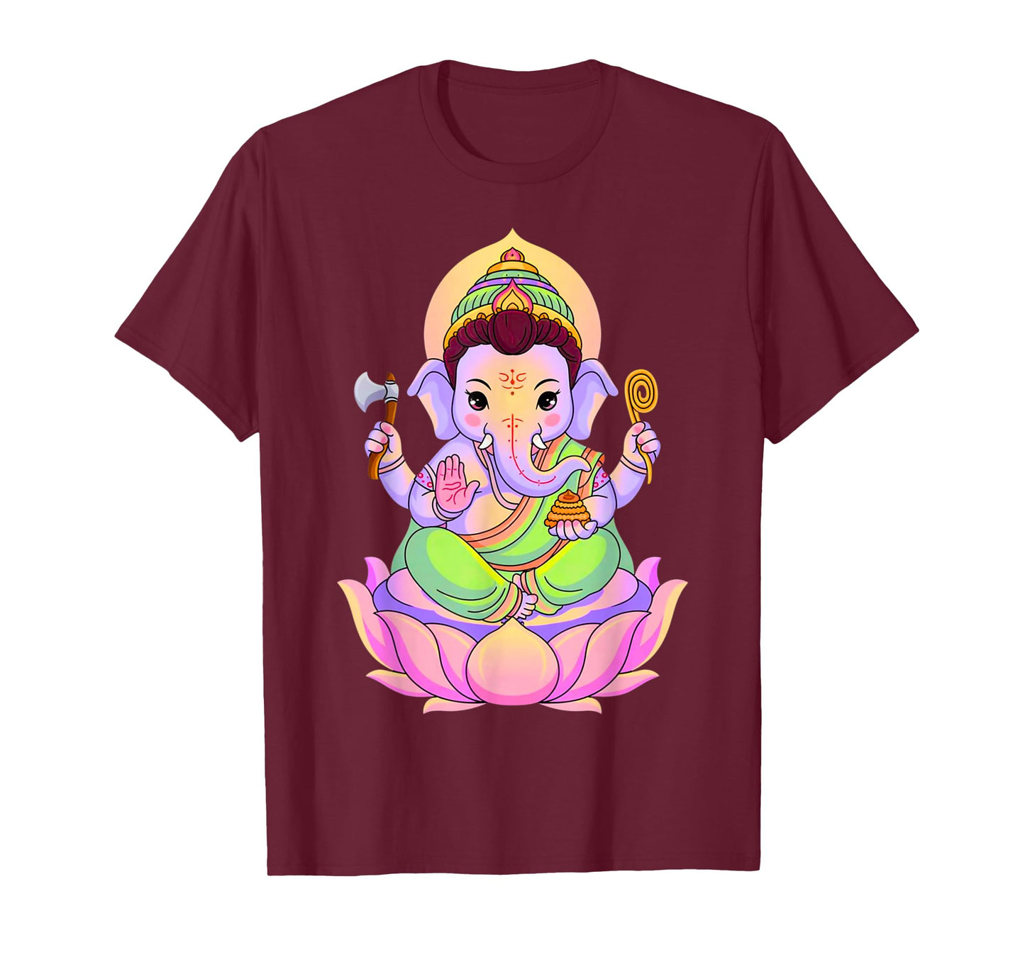 Hindu Ganesha Puja Elephant God India Meditation Yoga Murti T-Shirt