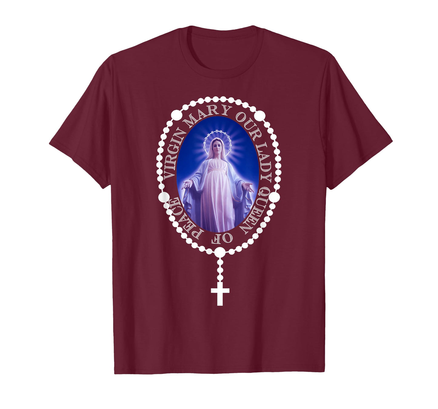The Holy Rosary. Queen of Peace MEDJUGORJE. T-shirt T-Shirt