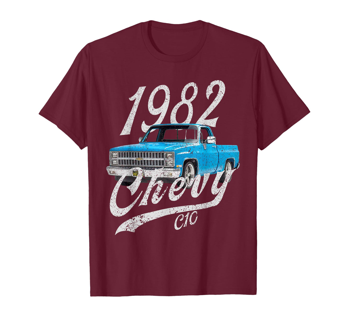 1982 chevys c10 pick up back of rear drawing T-Shirt